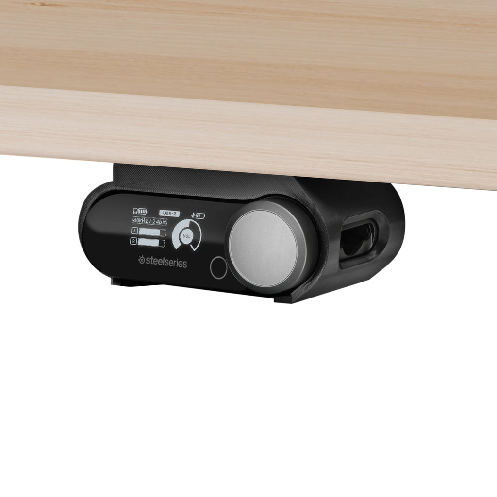 Under Desk Mount for SteelSeries Arctis Nova Pro Wireless Base Station – Secure Fit, Easy Install with Screws or VHB Tape