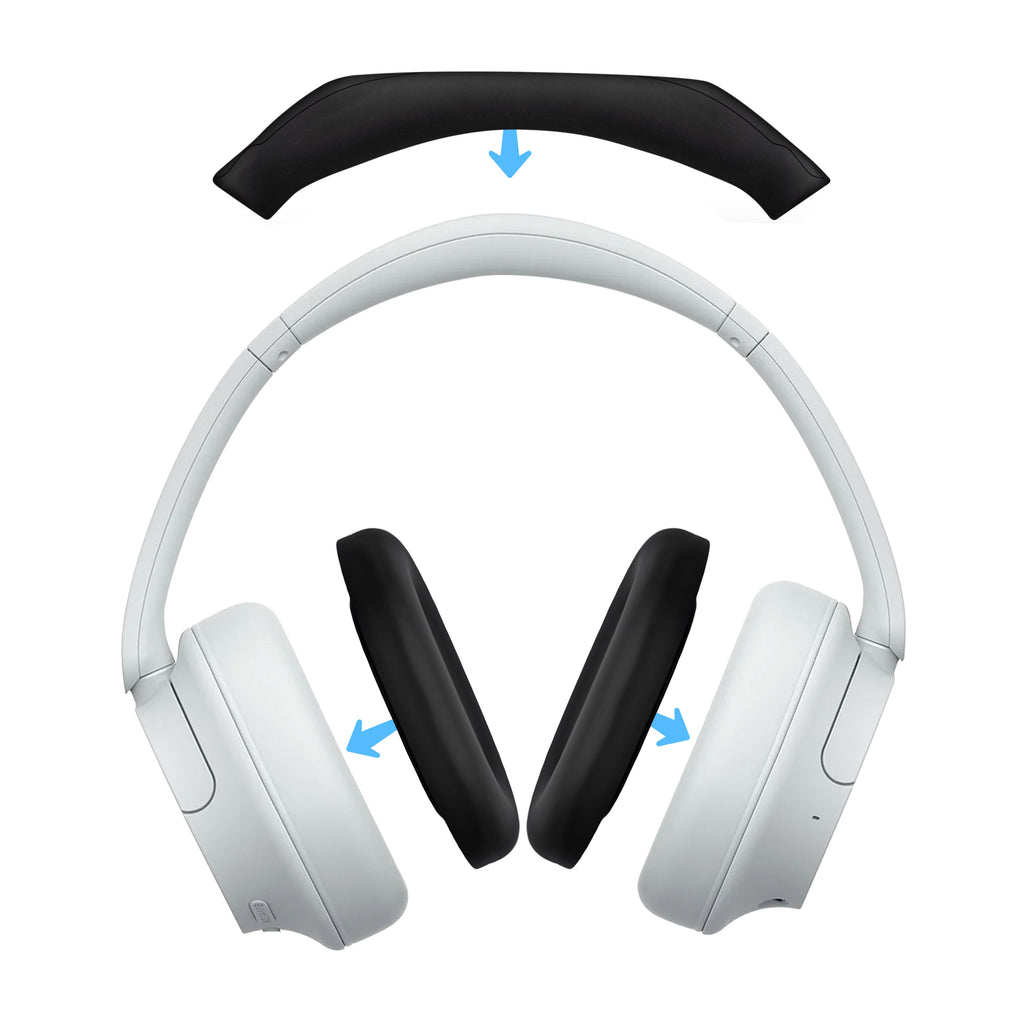 Silicone Protective Cover Set for Sony WH-CH720N - Headband & Earpad Covers – Sweatproof, Dustproof, Non-Slip & Easy to Install
