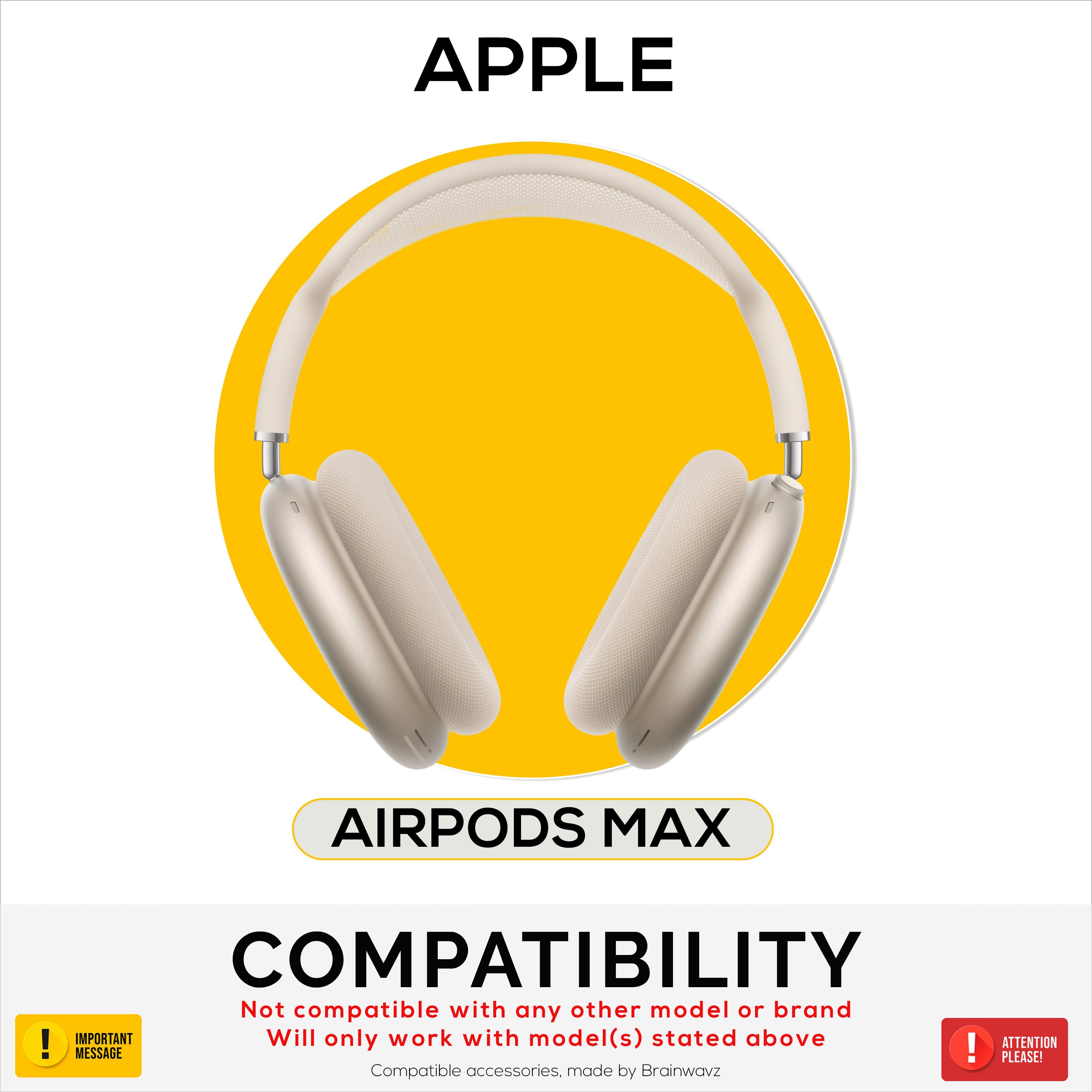 Silicone Protective Earpad Covers for Apple Airpods Max  Headphones – Waterproof, Sweatproof, Dustproof, Non-Slip & Easy to Install