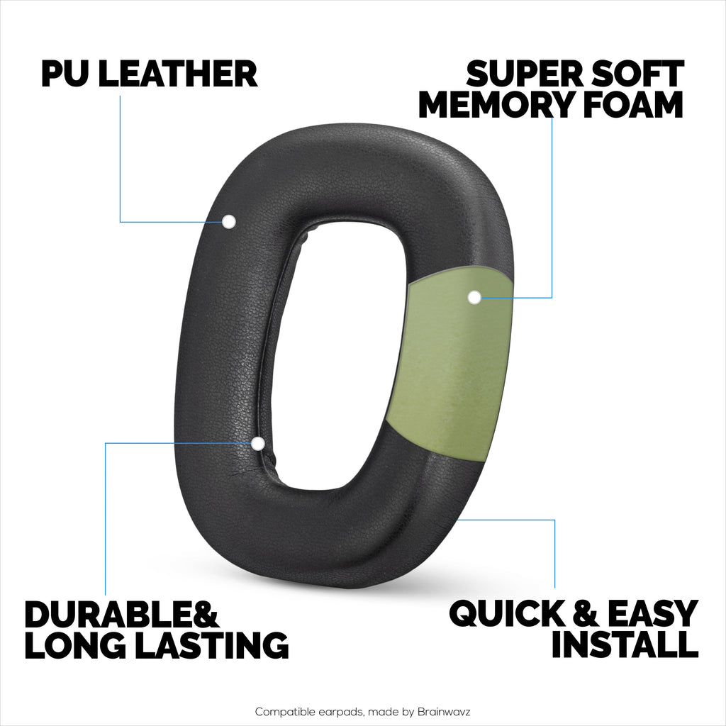 Replacement Earpads for Logitech Astro A30 Headsets. Soft PU Leather with High Grade Memory Foam for Extra Comfort & Durability