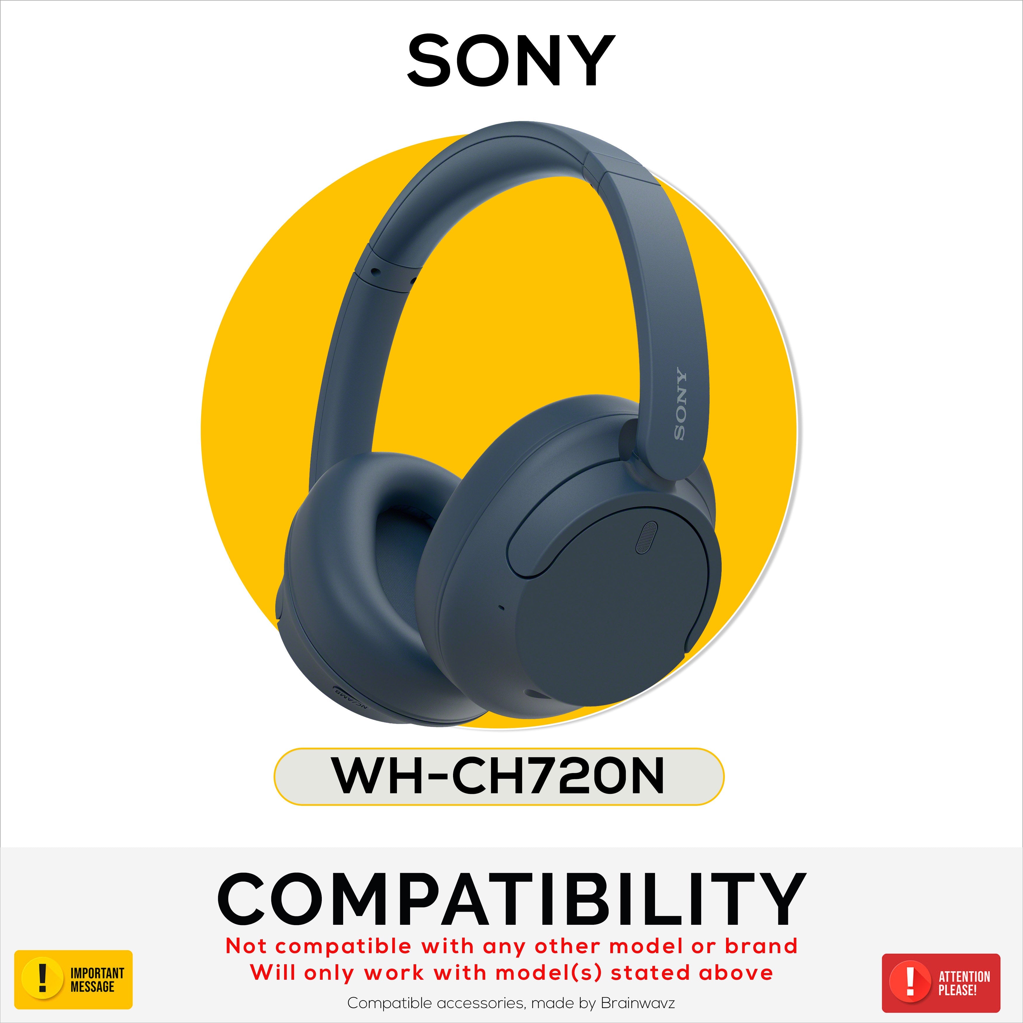 Silicone Protective Cover Set for Sony WH-CH720N - Headband & Earpad Covers – Sweatproof, Dustproof, Non-Slip & Easy to Install