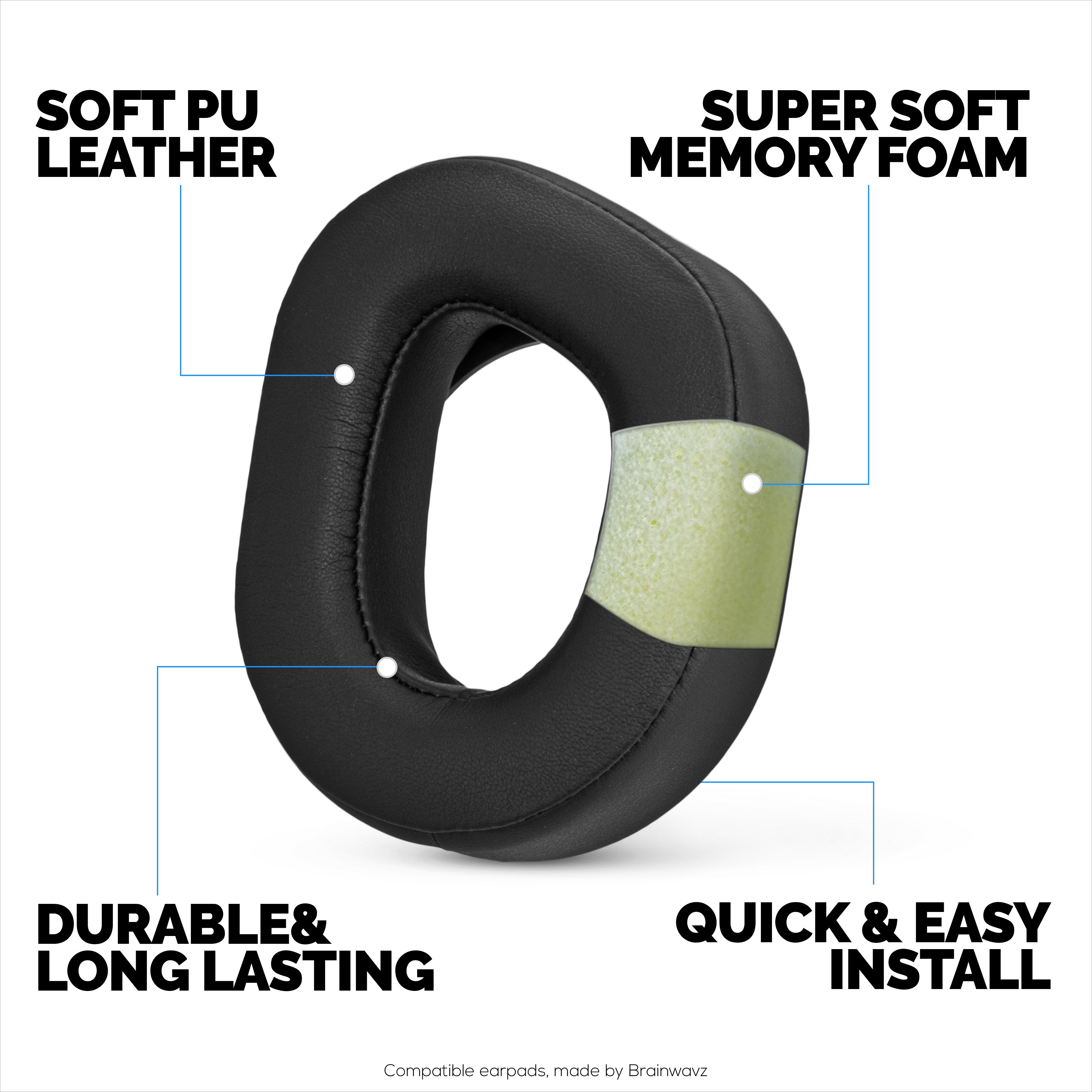 Replacement Earpads for TurtleBeach Stealth 700 Gen 2 & Stealth 700 Gen 2 MAX Wireless Headsets. Soft PU Leather with High Grade Memory