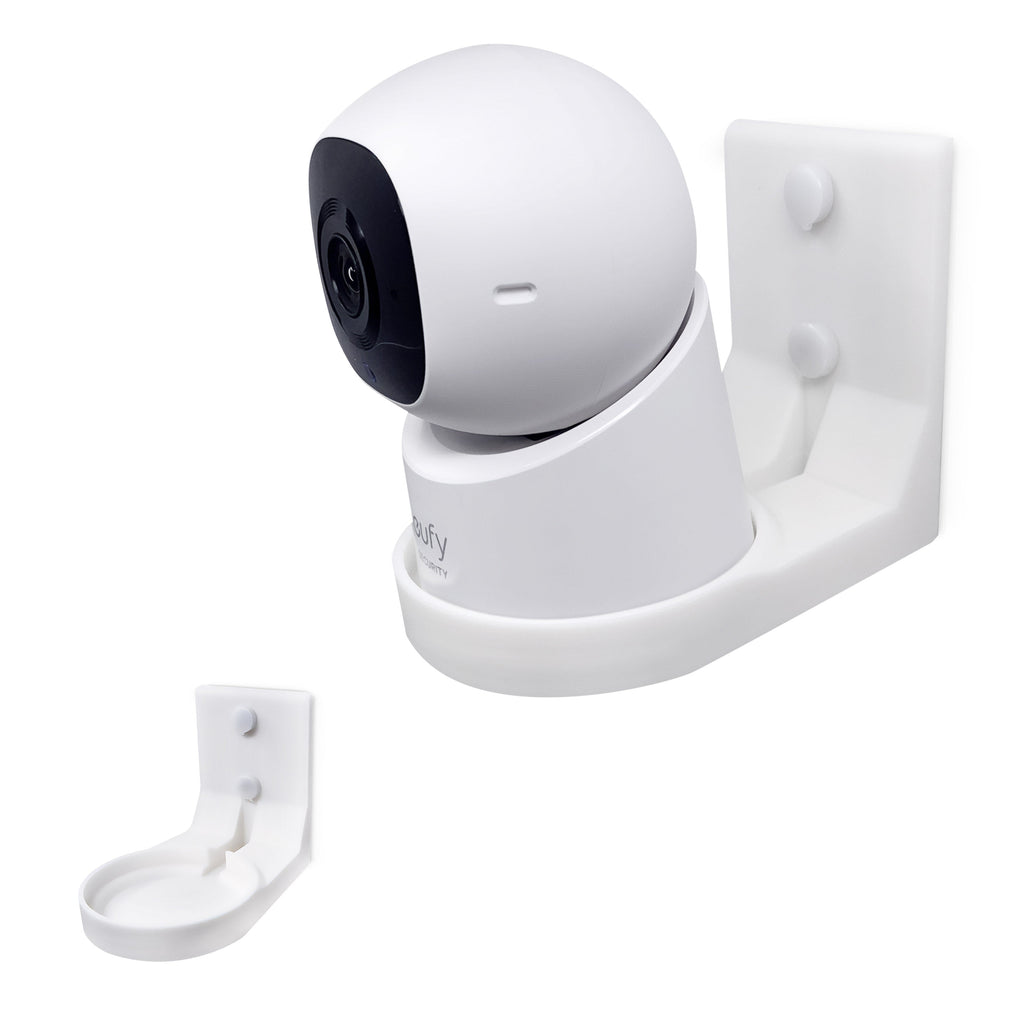 Wall Mount for Eufy Indoor C220 & E30 Security Cameras – Easy Install Custom Fit Bracket with 3M VHB Tape & Screws for Secure Mounting