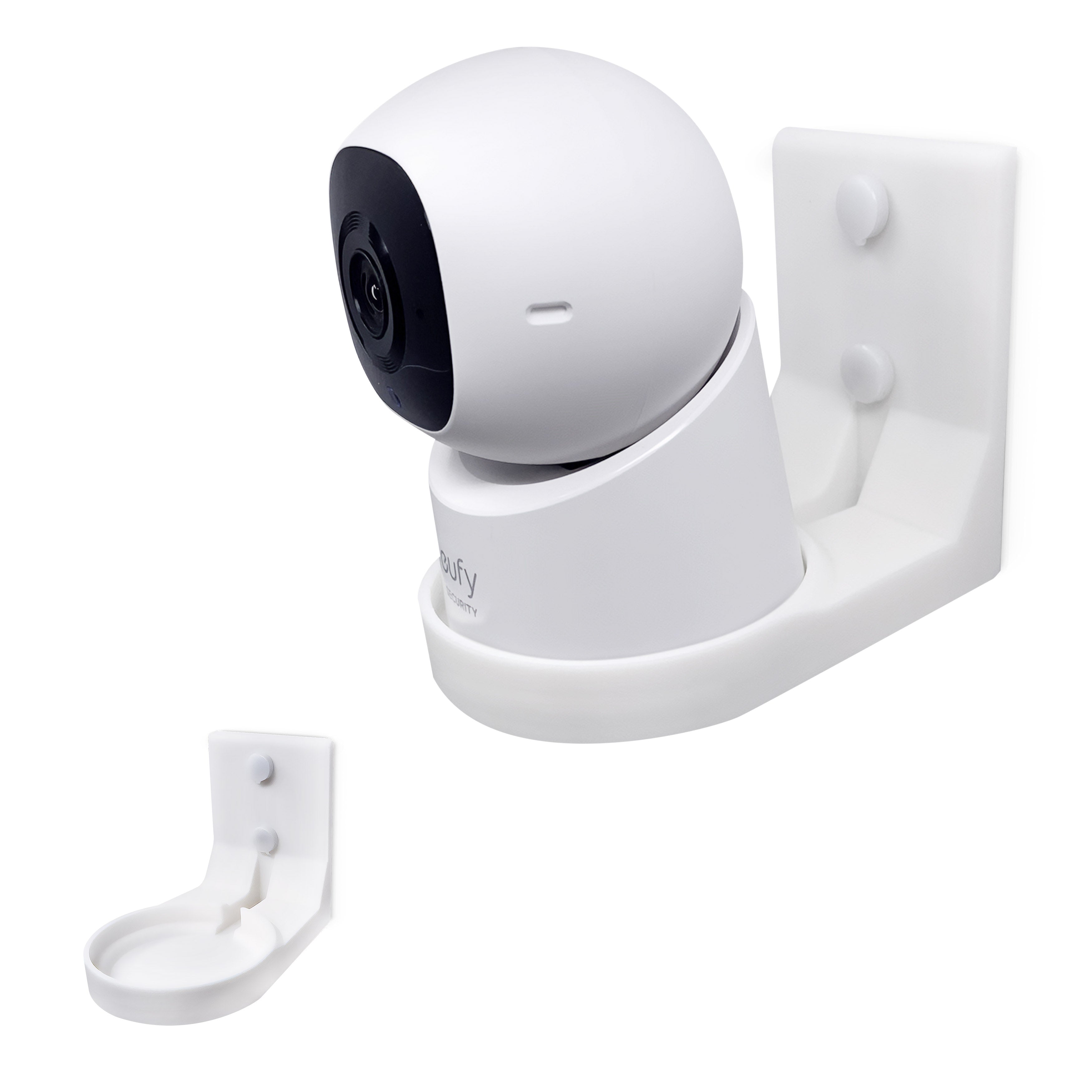 Wall Mount for Eufy Indoor C220 & E30 Security Cameras – Easy Install Custom Fit Bracket with 3M VHB Tape & Screws for Secure Mounting