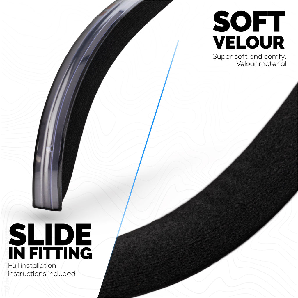 Replacement Soft Velour Headband for SENNHEISER HD700 Headphones - Headset Top Cushion Pad - Easy Slide-In Install, Restore Comfort & Fit
