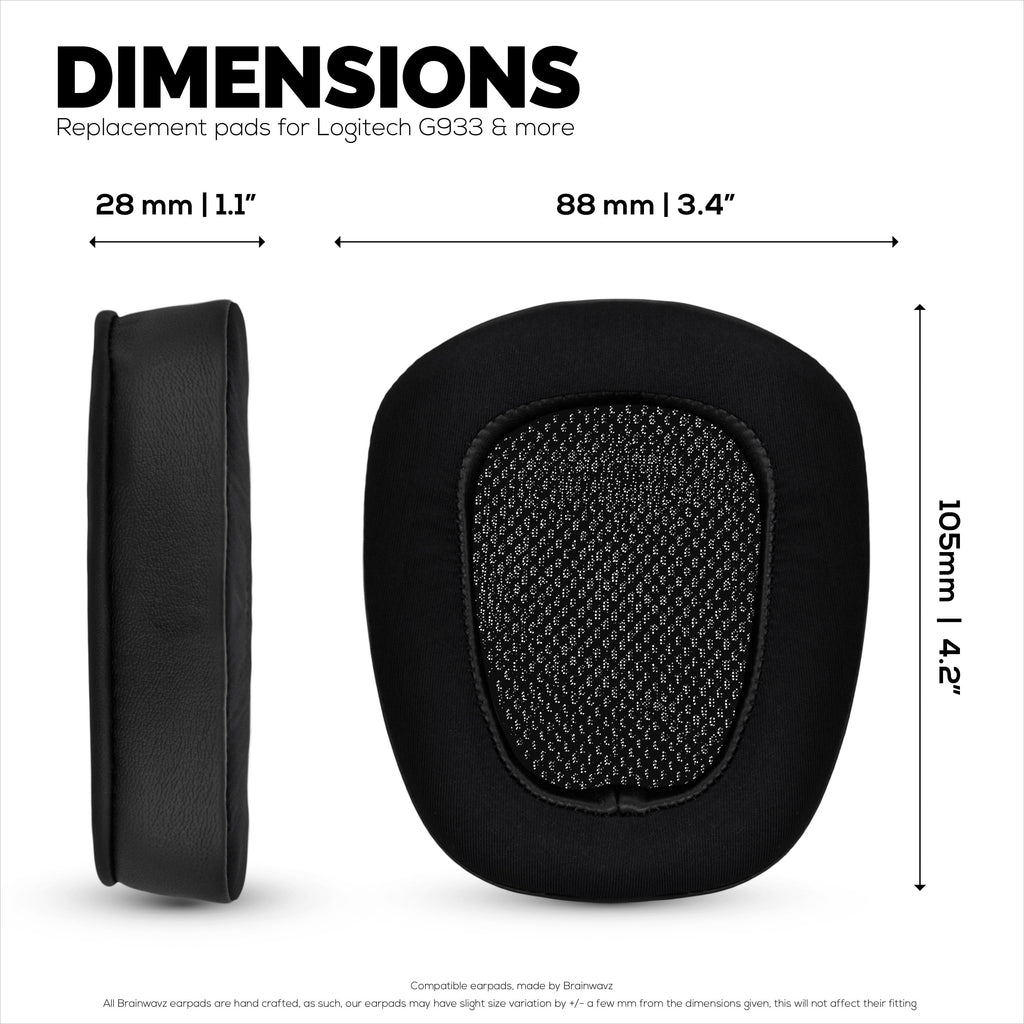 Hybrid Earpads for Logitech G933 G35 G930 G933S G935 G633 G633S G635 G533 G430 G431 G432 G433 Headsets, & More. Cooling Gel Gaming Cushions