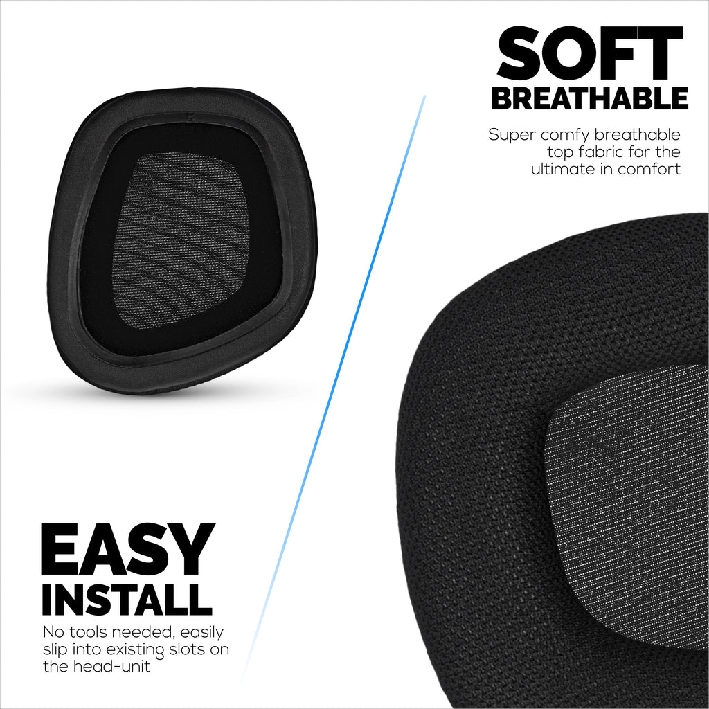 Mesh Fabric Earpads for Corsair Void RGB Elite Wireless, RGB Elite USB, Elite Surround Headsets, Breathable Mesh Fabric & High-Grade Memory Foam