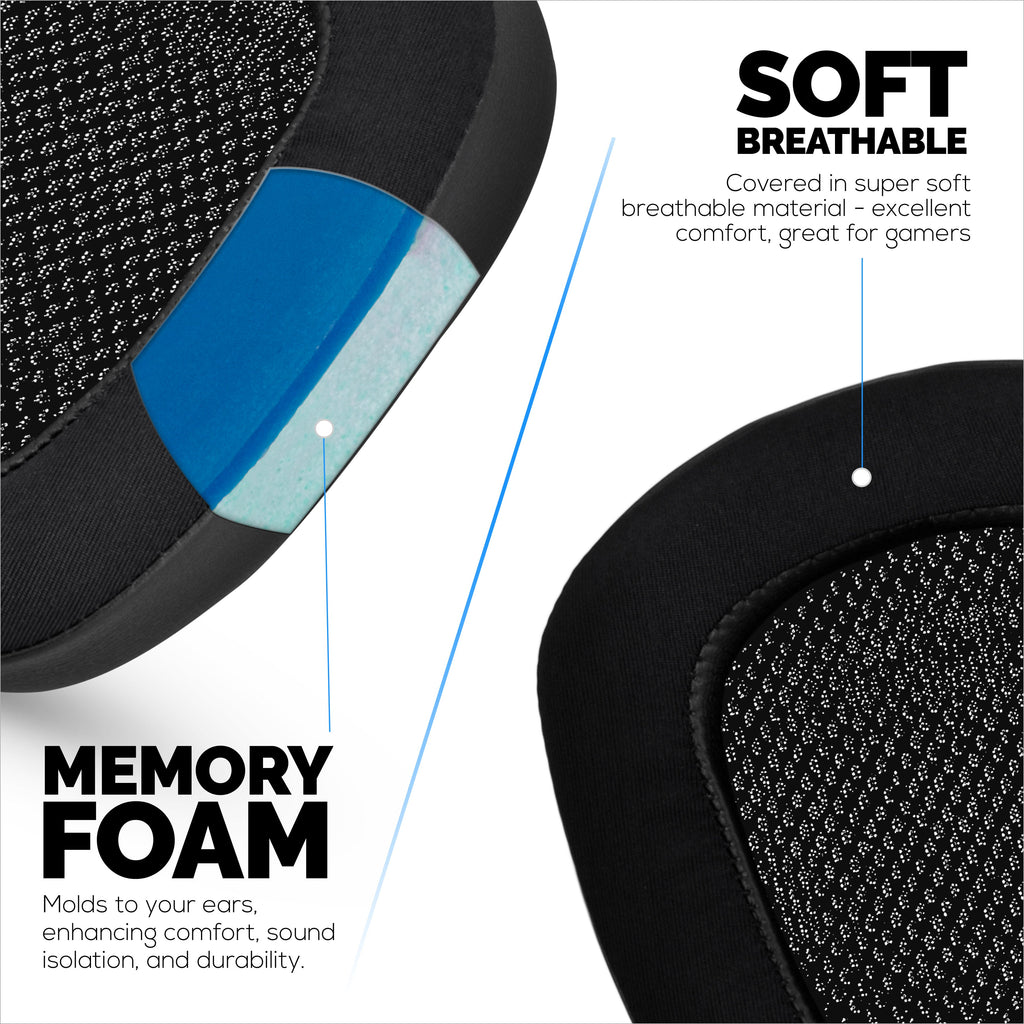 Hybrid Earpads for Logitech G933 G35 G930 G933S G935 G633 G633S G635 G533 G430 G431 G432 G433 Headsets, & More. Cooling Gel Gaming Cushions
