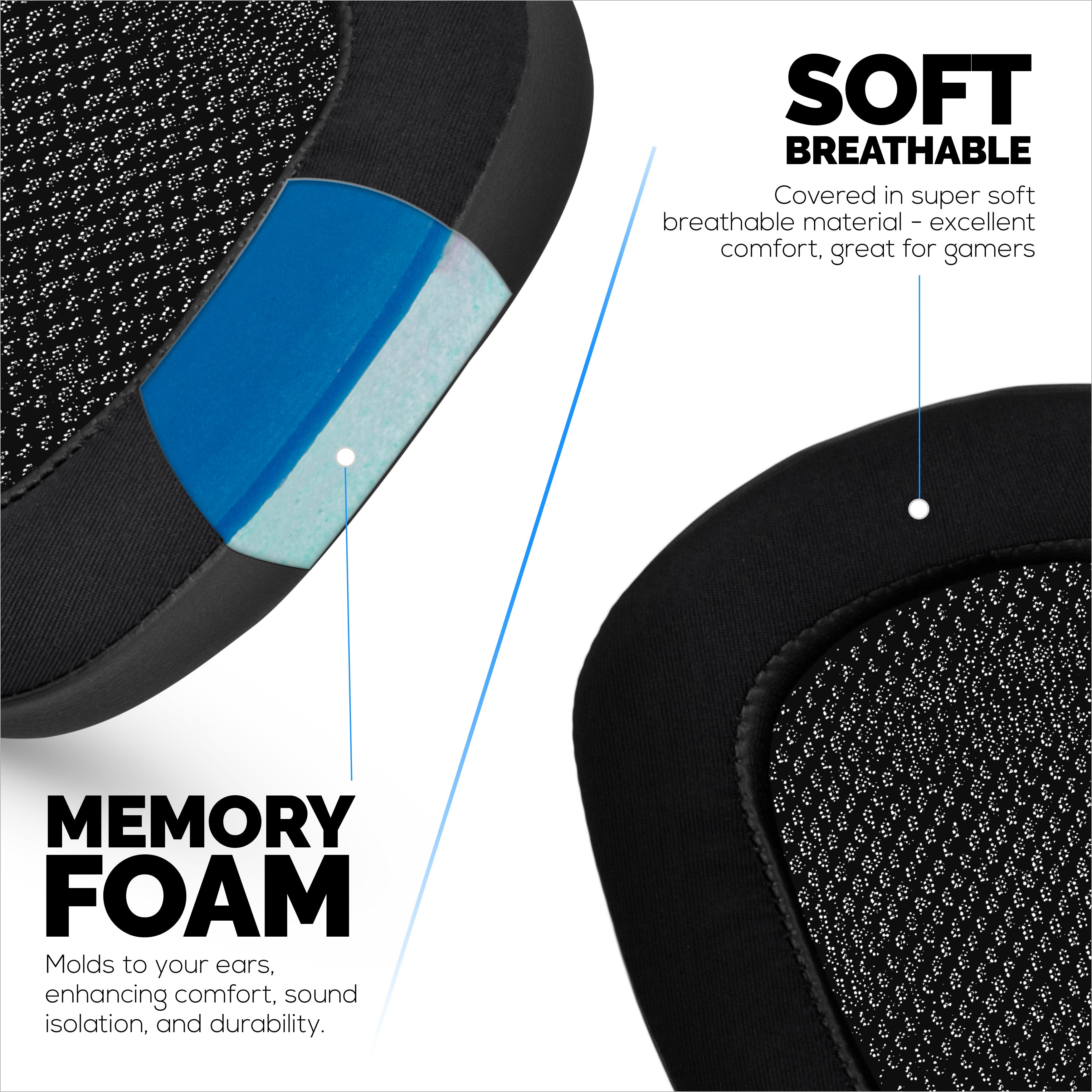 Hybrid Earpads for Logitech G933 G35 G930 G933S G935 G633 G633S G635 G533 G430 G431 G432 G433 Headsets, & More. Cooling Gel Gaming Cushions