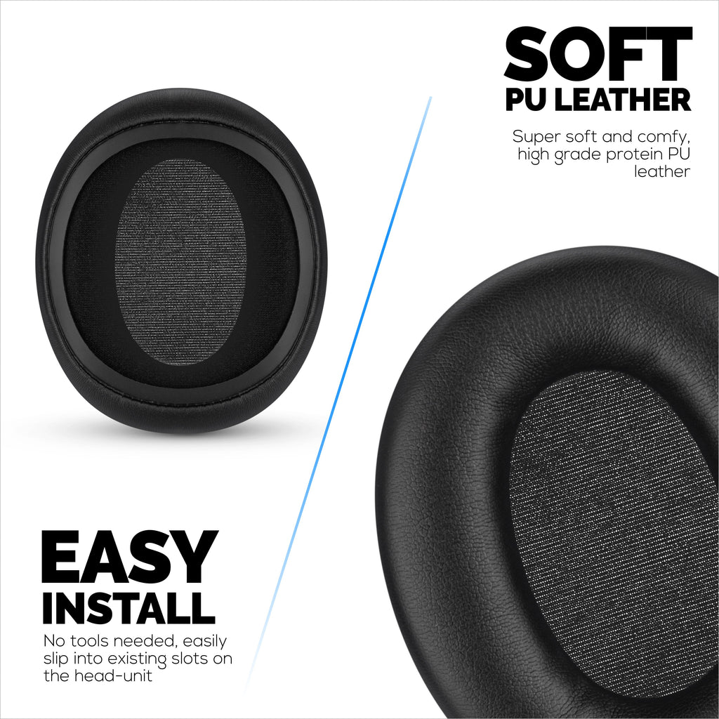 Replacement Earpads for Skullcandy Crusher ANC 2 Headsets. Soft PU Leather with High Grade Memory Foam for Extra Comfort & Durability