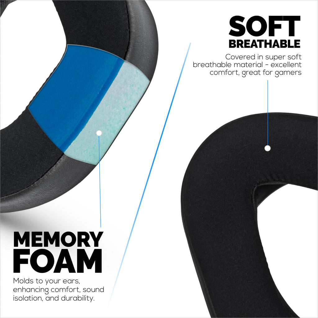 Hybrid Earpads for TurtleBeach Stealth 700 Gen 2 & Stealth 700 Gen 2 MAX Wireless. Cooling Gel Gaming Cushions with Super Soft Fabric & Thick Memory Foam