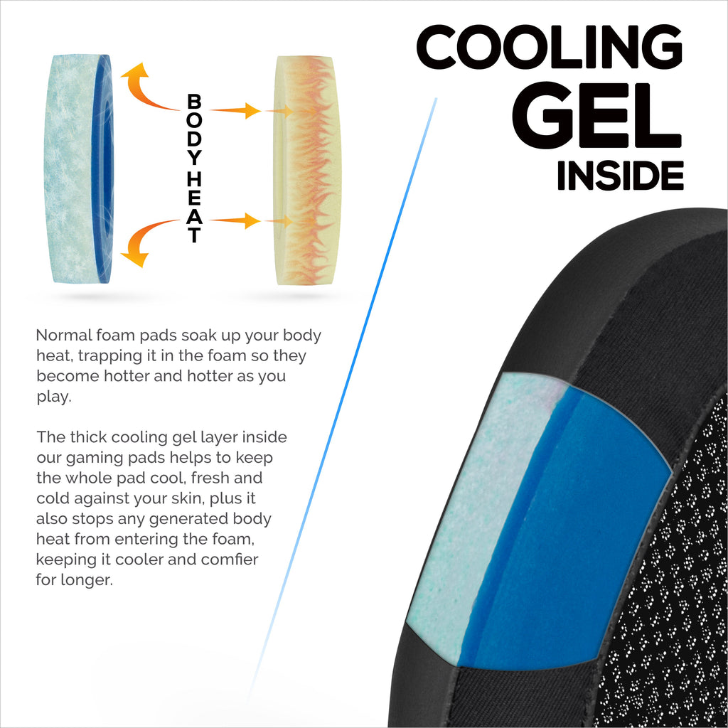 Hybrid Earpads for Logitech G933 G35 G930 G933S G935 G633 G633S G635 G533 G430 G431 G432 G433 Headsets, & More. Cooling Gel Gaming Cushions