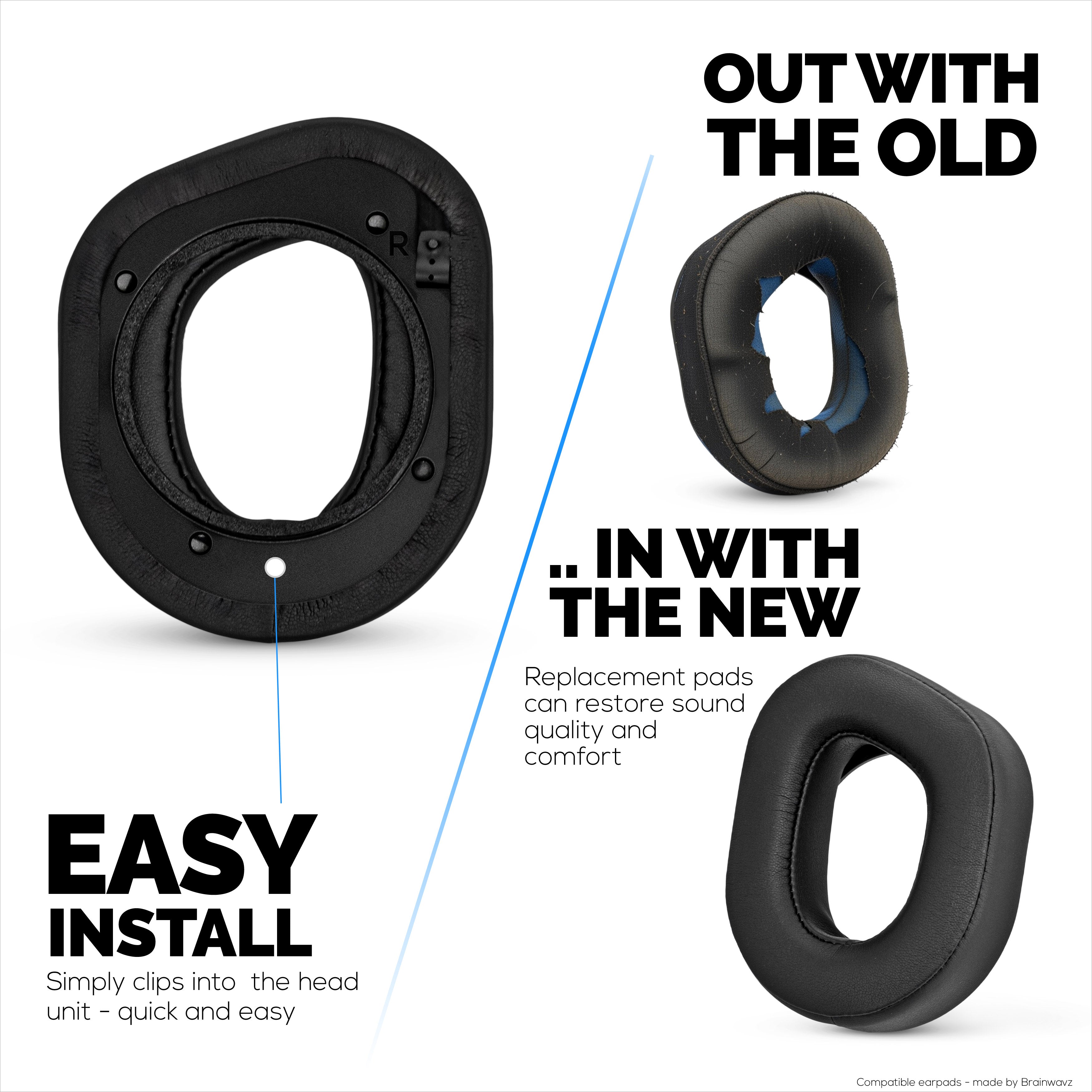Replacement Earpads for TurtleBeach Stealth 700 Gen 2 & Stealth 700 Gen 2 MAX Wireless Headsets. Soft PU Leather with High Grade Memory