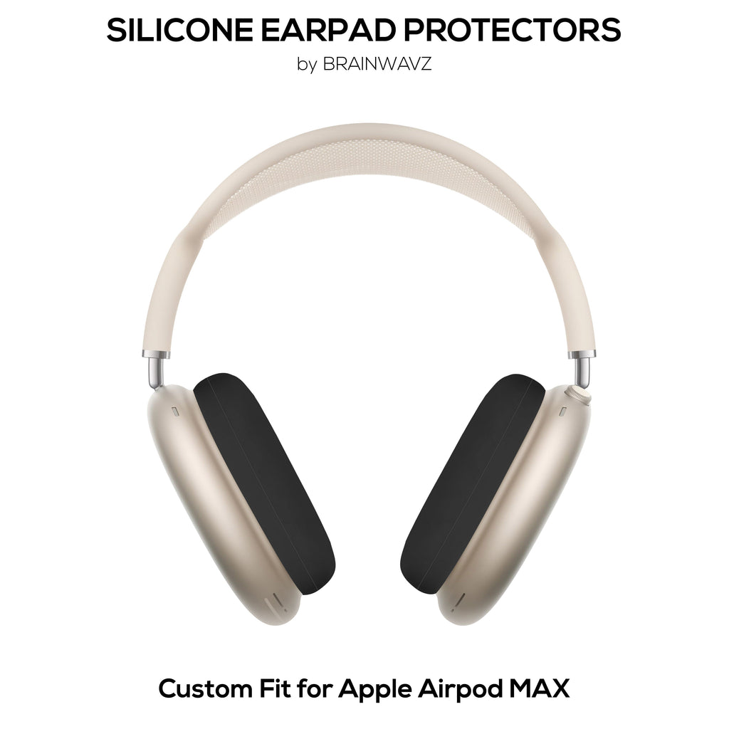 Silicone Protective Earpad Covers for Apple Airpods Max  Headphones – Waterproof, Sweatproof, Dustproof, Non-Slip & Easy to Install