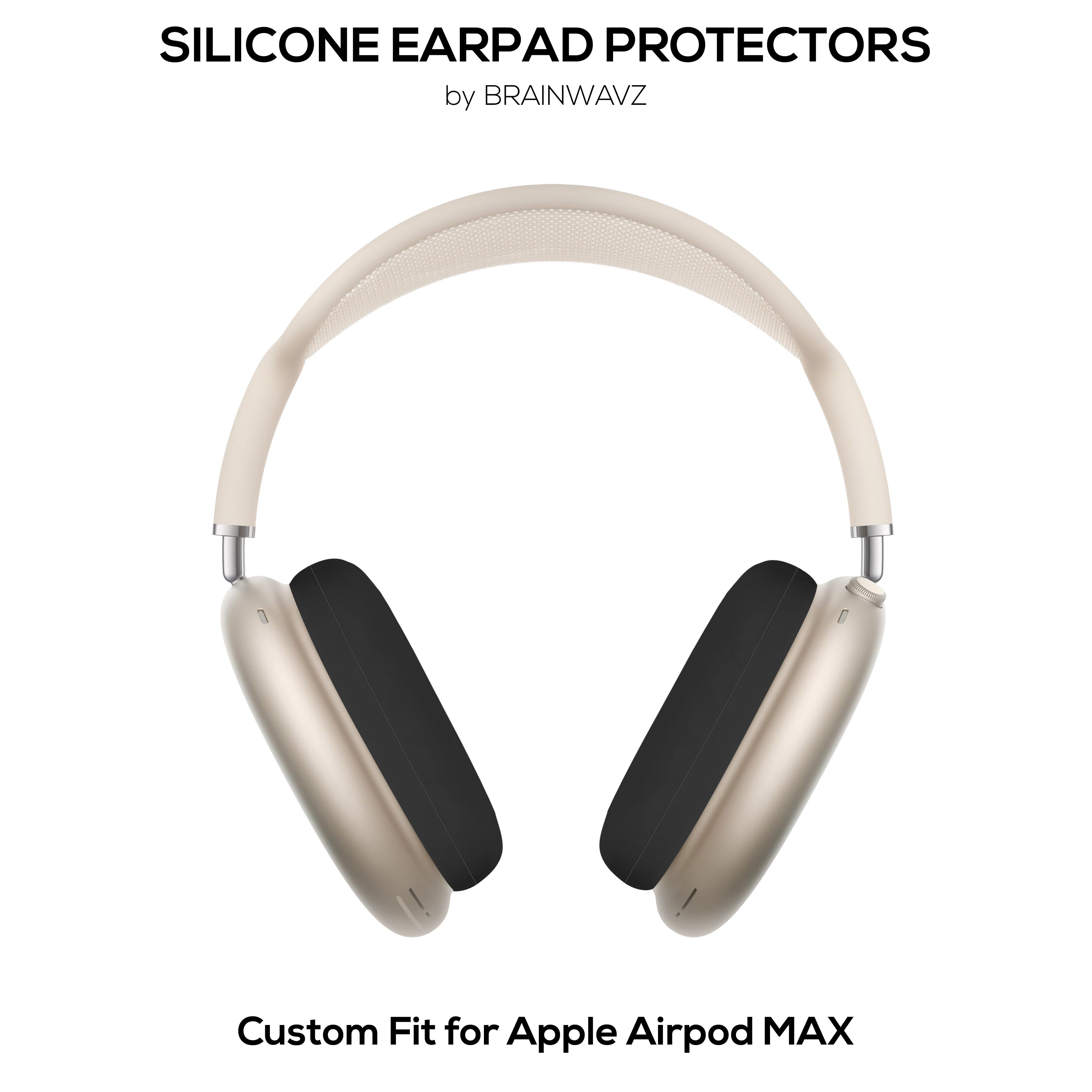 Silicone Protective Earpad Covers for Apple Airpods Max  Headphones – Waterproof, Sweatproof, Dustproof, Non-Slip & Easy to Install