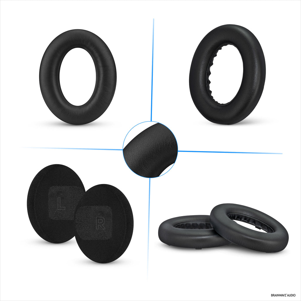 Replacement Earpads for BOSE QC Ultra Gen 1 & Gen 2 Wireless Headsets. High Grade Protein PU Leather with Soft Foam for Extra Comfort & Durability