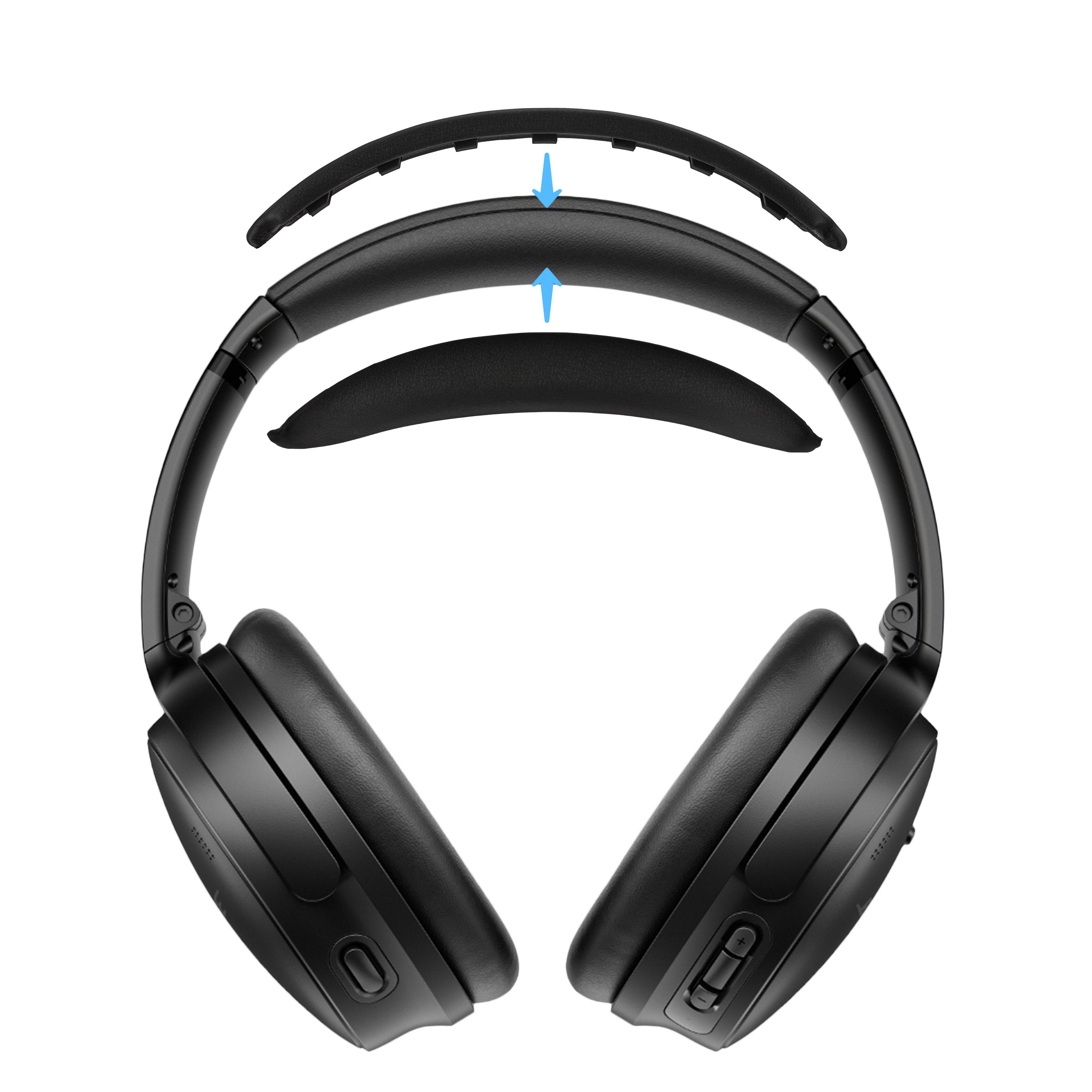 Replacement PU Leather Headband for Bose QuietComfort QC45, QCSC, QC Wireless Headphones - Headset Top Cushion Pad - Restore Comfort & Fit