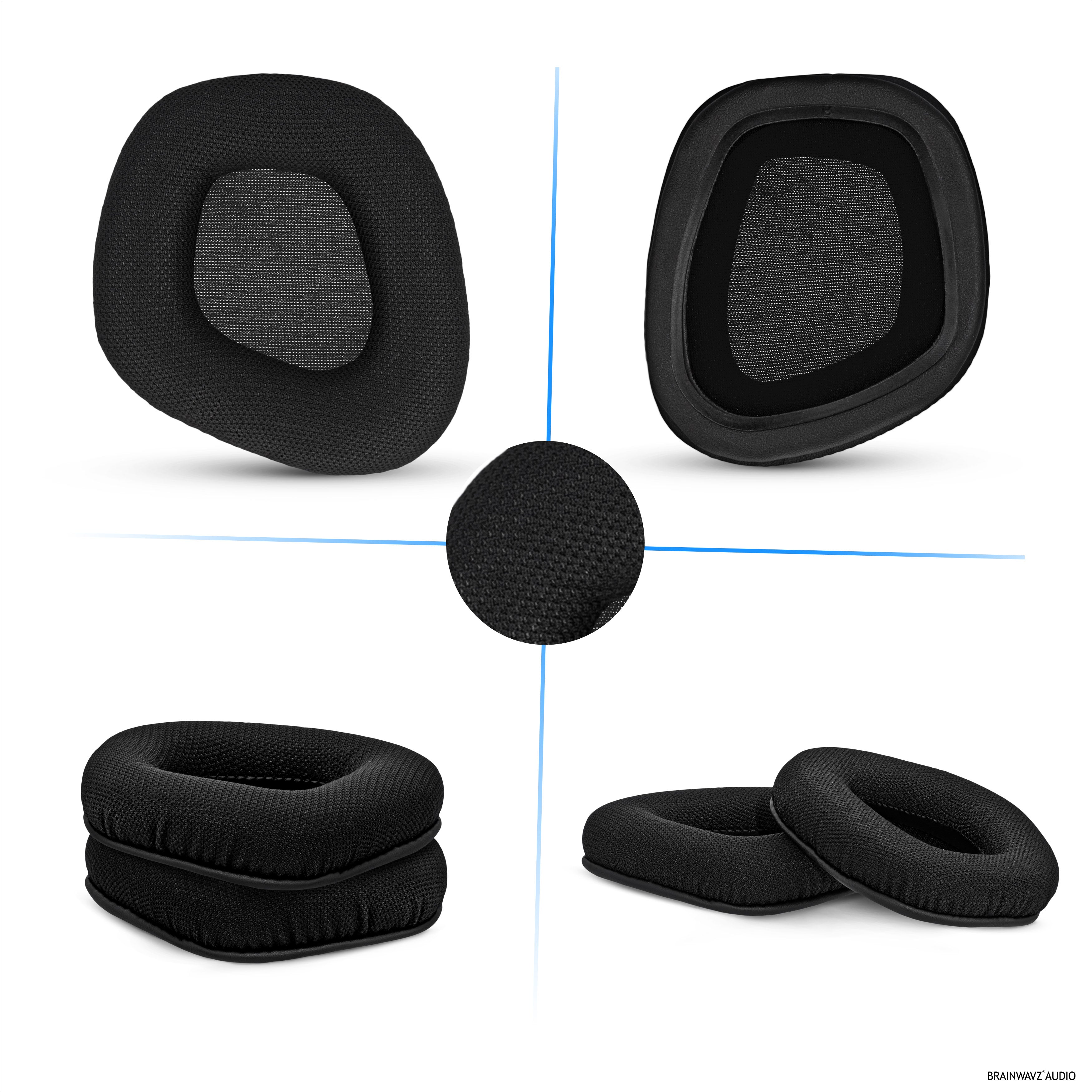 Mesh Fabric Earpads for Corsair Void RGB Elite Wireless, RGB Elite USB, Elite Surround Headsets, Breathable Mesh Fabric & High-Grade Memory Foam
