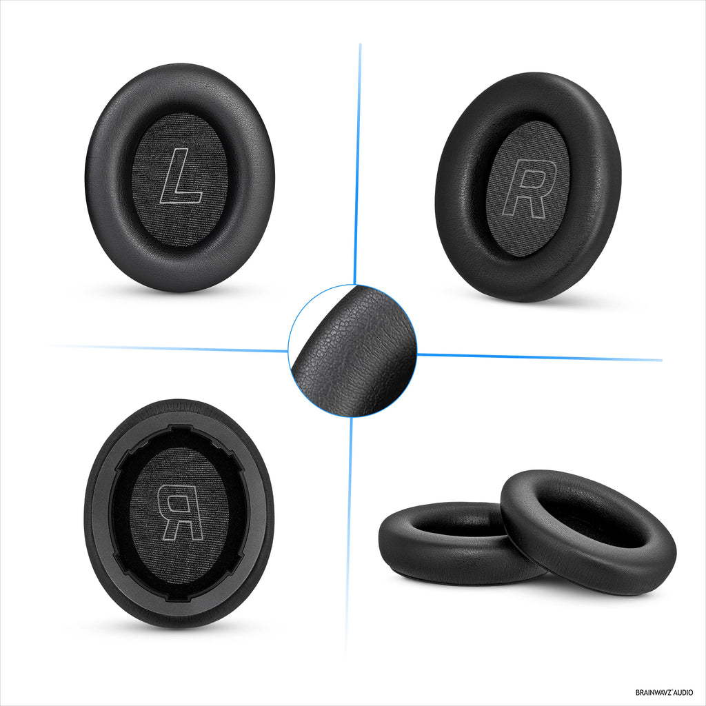 Replacement Earpads for HyperX Cloud Mix 2 Wireless Over-Ear Headphones. High Grade Protein PU Leather with Soft Foam for Extra Comfort & Durability