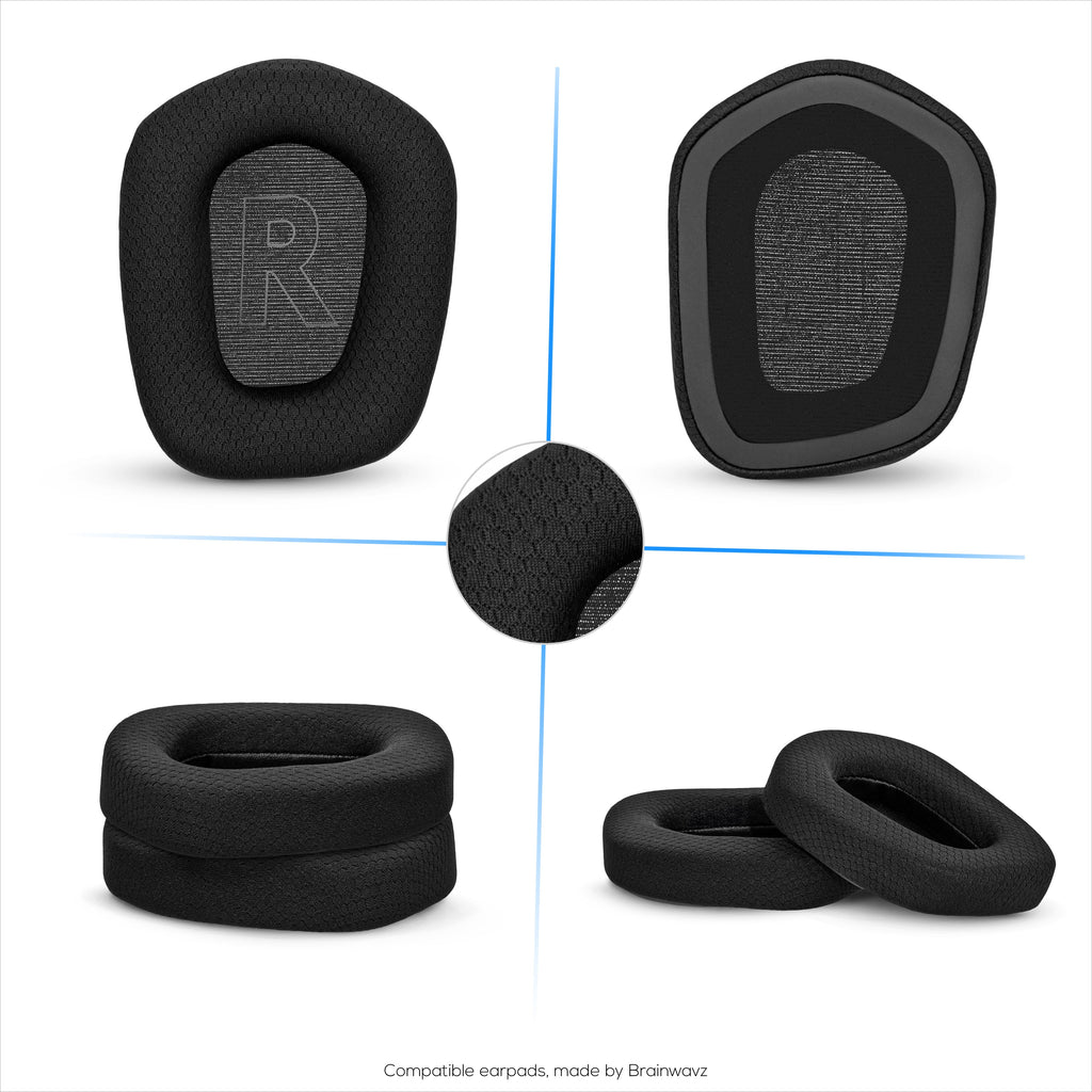 Mesh Fabric Earpads for Logitech G733, G335 & G535 Headsets, Breathable Mesh Fabric & High-Grade Memory Foam