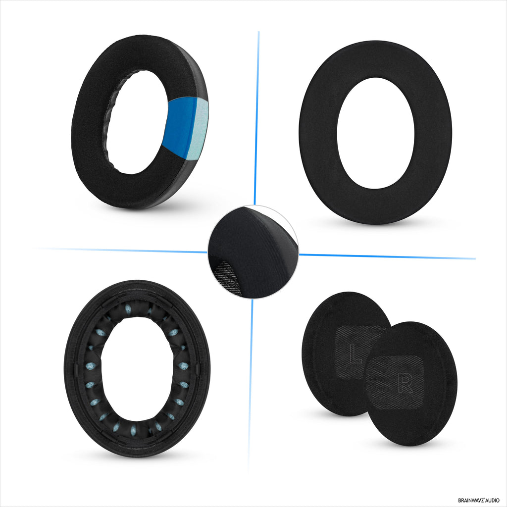 Hybrid Earpads for BOSE QC Ultra Gen 1 & Gen 2 Wireless Headsets. Cooling Gel Gaming Cushions with Super Soft Fabric & Thick Memory Foam