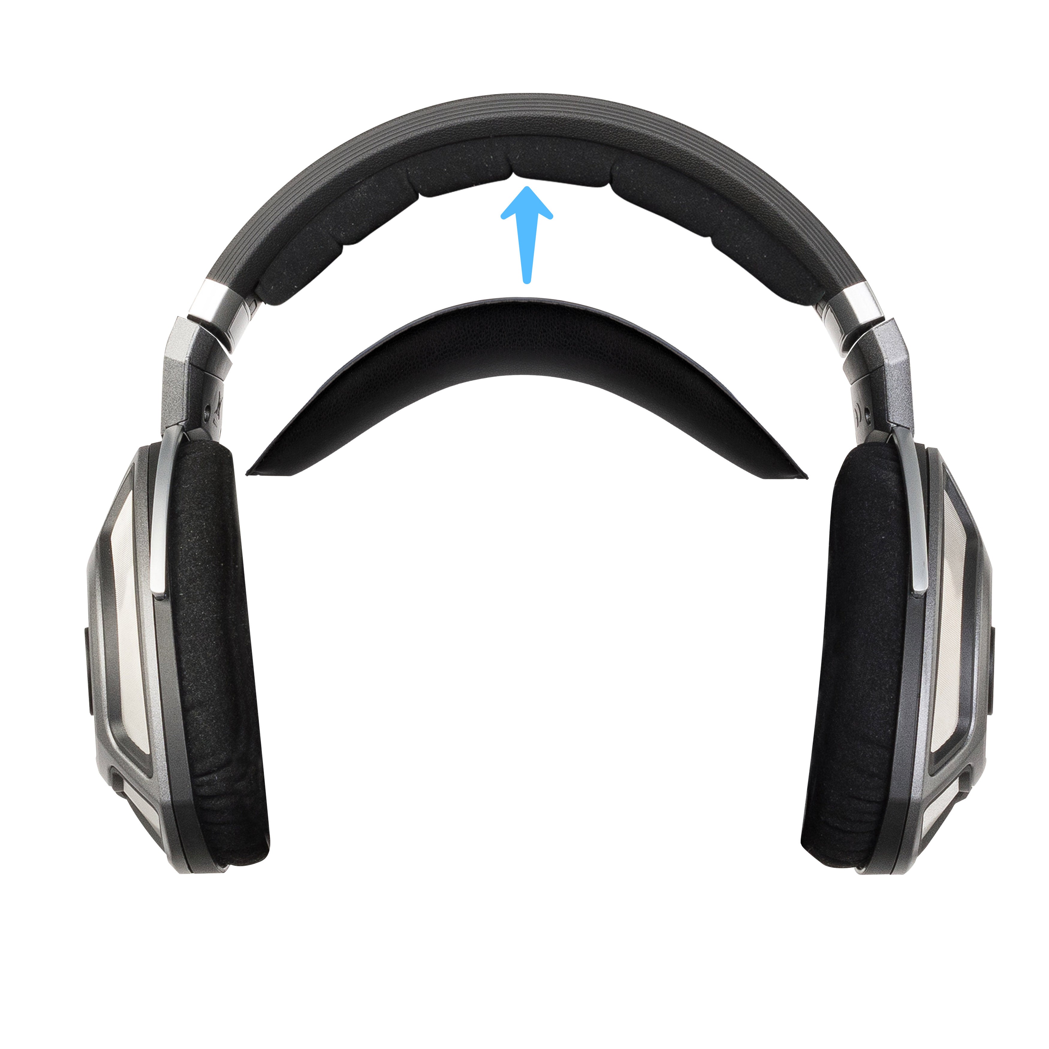 Replacement PU Leather Headband for SENNHEISER HD700 Headphones - Headset Top Cushion Pad - Easy Slide-In Install, Restore Comfort & Fit