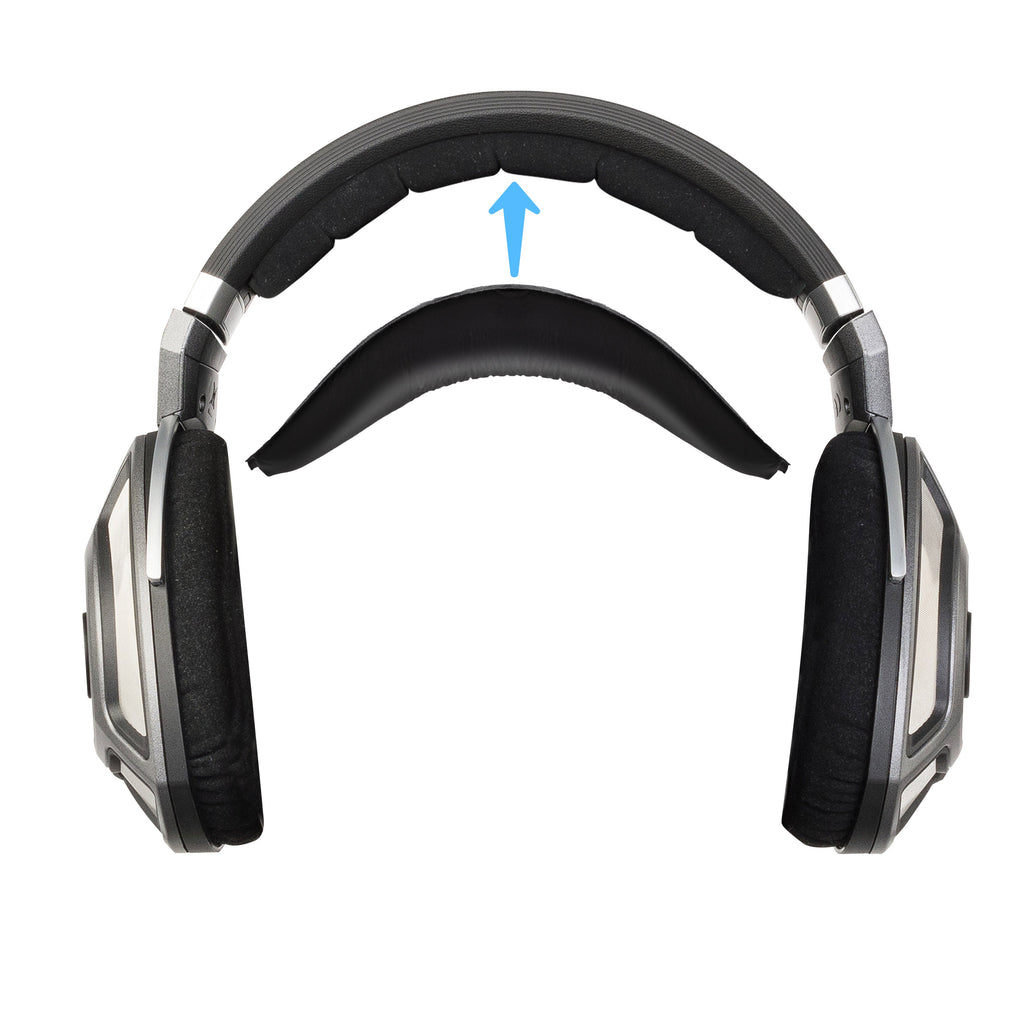 Replacement Soft Leather Headband for SENNHEISER HD700 Headphones - Headset Top Cushion Pad - Easy Slide-In Install, Restore Comfort & Fit