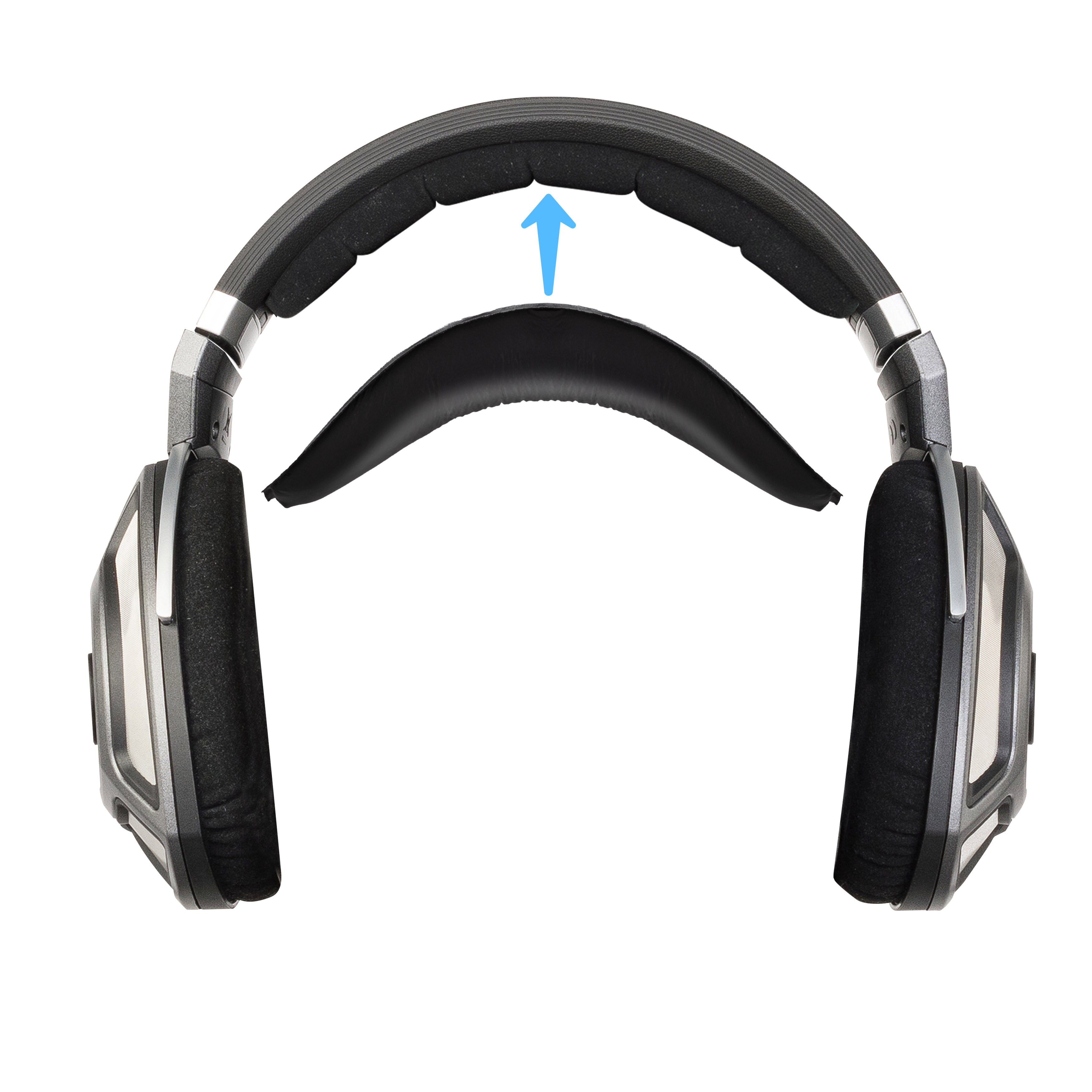 Replacement Soft Leather Headband for SENNHEISER HD700 Headphones - Headset Top Cushion Pad - Easy Slide-In Install, Restore Comfort & Fit