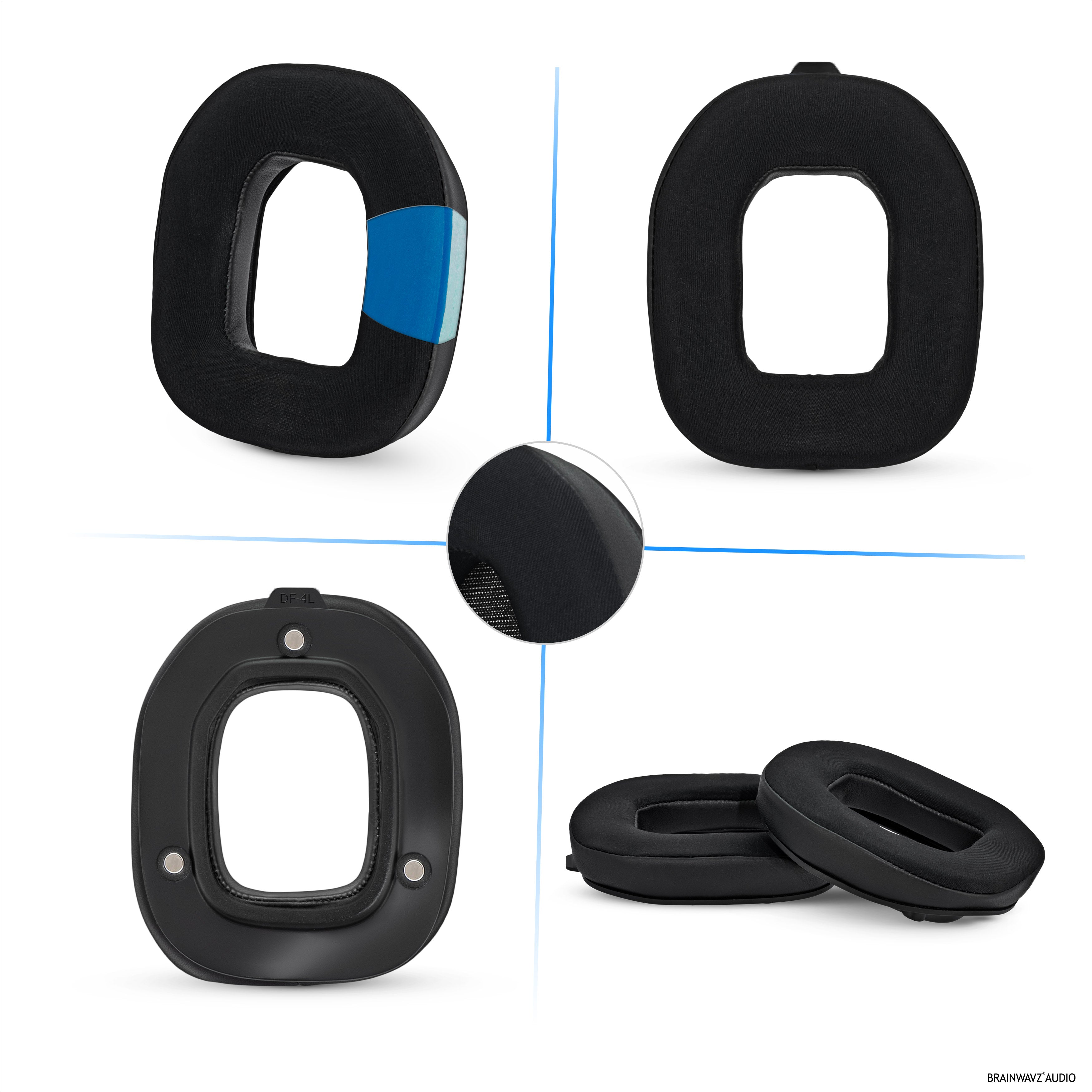 Hybrid Earpads for Logitech Astro A50 GEN4, A50 GEN5 and A50X Headsets. Cooling Gel Gaming Cushions with Super Soft Fabric & Thick Memory Foam