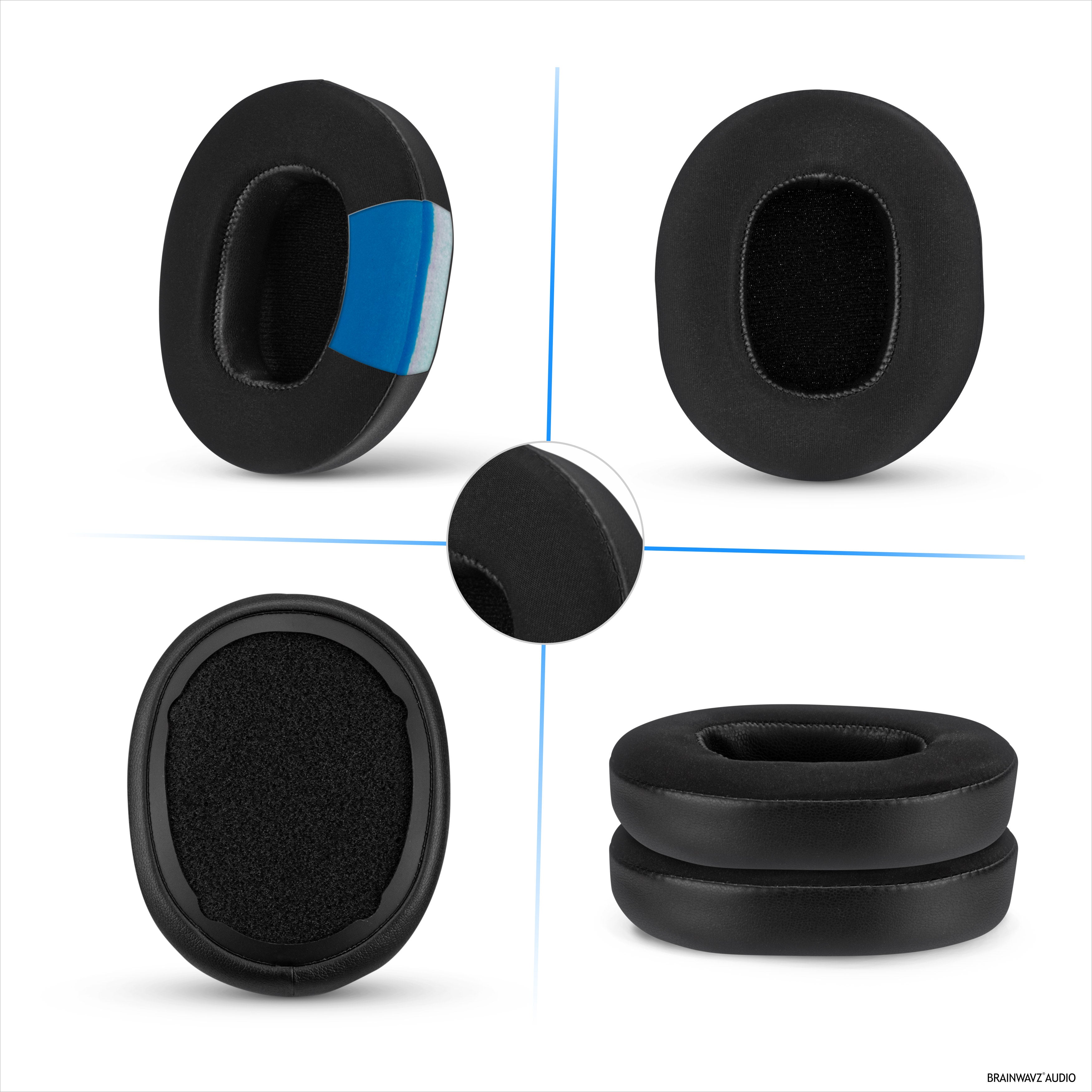 Hybrid Earpads for Skullcandy Crusher Wireless, Hesh 3/ANC/EVO, Venue ANC & More. Cooling Gel Gaming Cushions with Super Soft Fabric & Thick Memory Foam