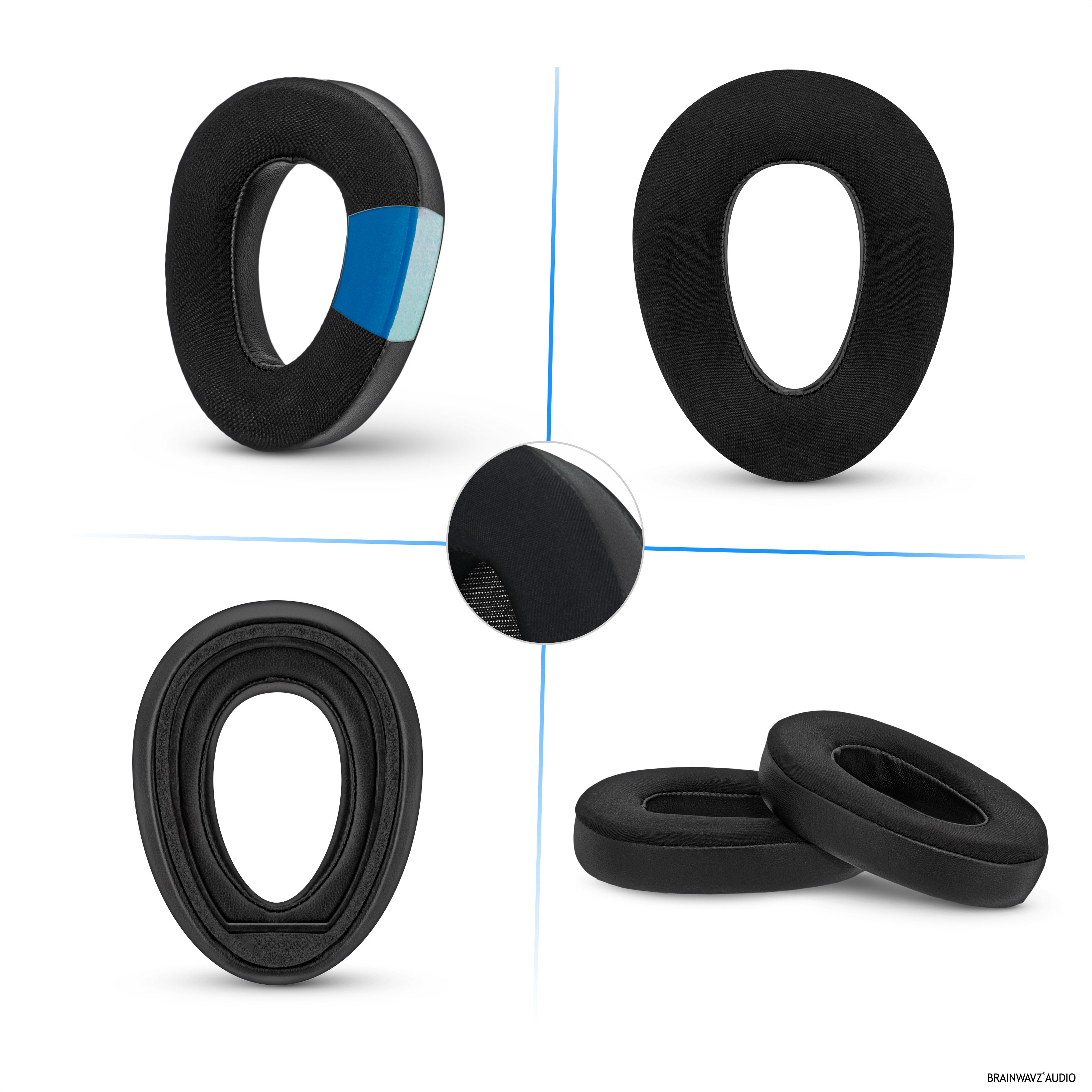 Hybrid Earpads for Sennheiser PXC480, PXC550, PXC 550-II, MB660 UC & MB 660 MC Headphones. Cooling Gel Gaming Cushions Thick Memory Foam