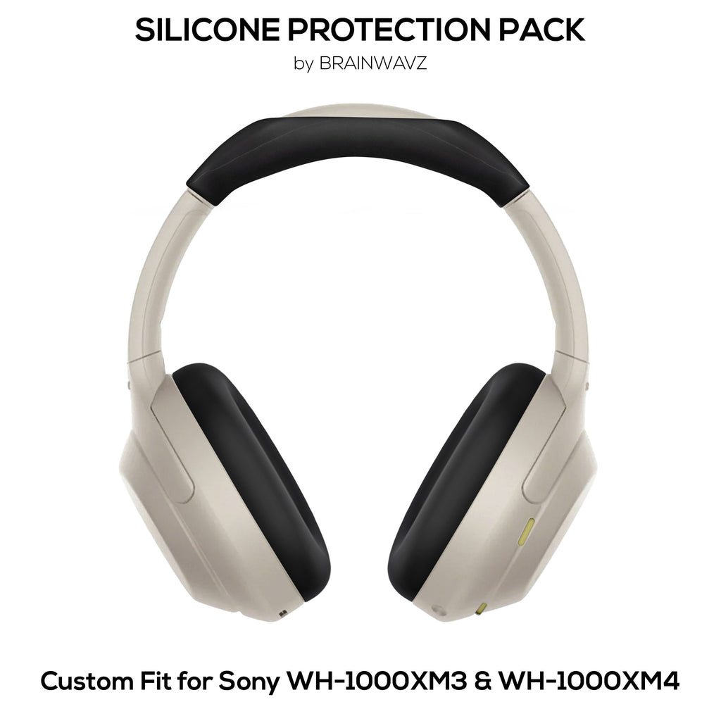 Silicone Protective Cover Set for Sony WH-1000XM3 & WH1000XM4 - Headband & Earpad Covers – Sweatproof, Dustproof, Non-Slip & Easy to Install