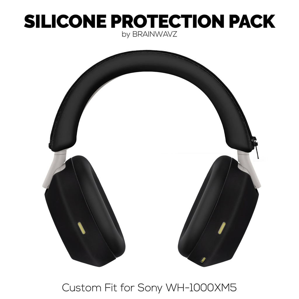 Silicone Protective Cover Set for Sony WH-1000XM5 - Headband, Ear Cup & Earpad Covers – Sweatproof, Dustproof, Non-Slip & Easy to Install