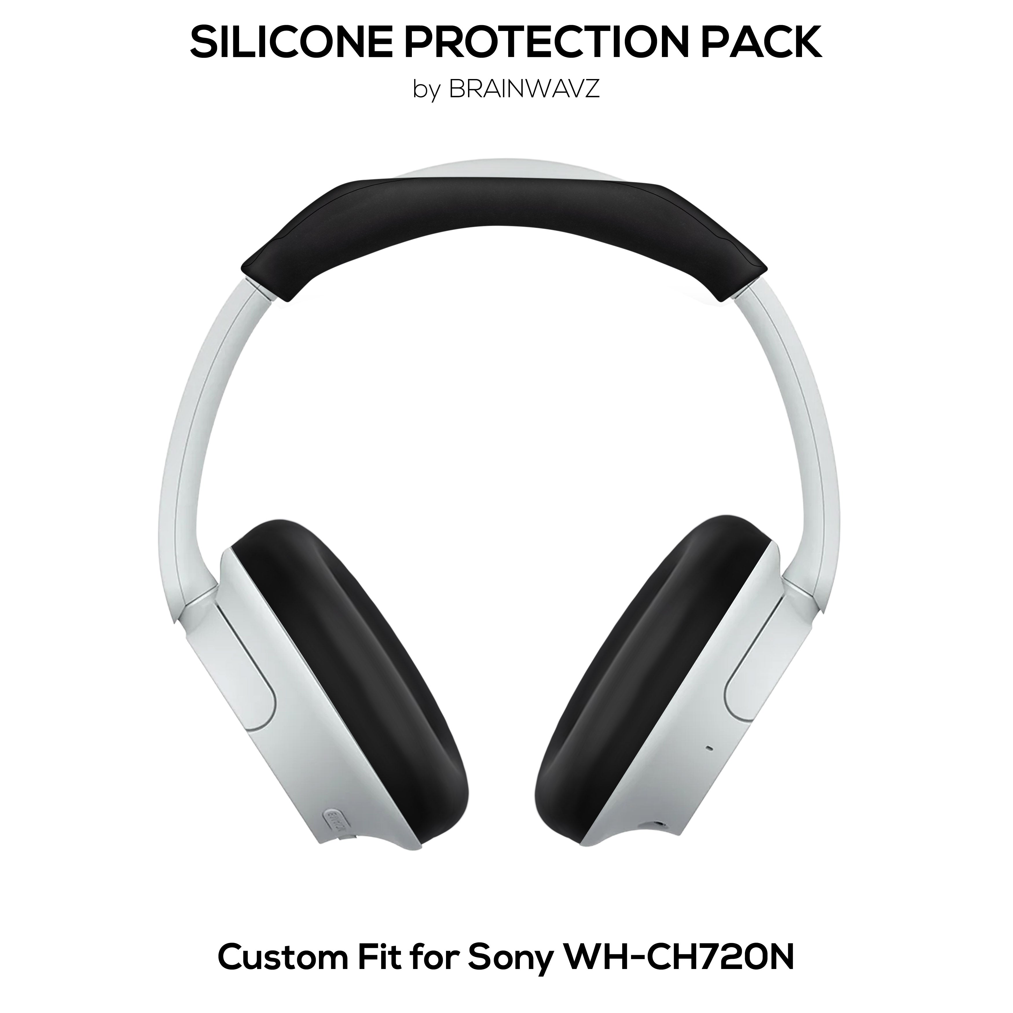Silicone Protective Cover Set for Sony WH-CH720N - Headband & Earpad Covers – Sweatproof, Dustproof, Non-Slip & Easy to Install