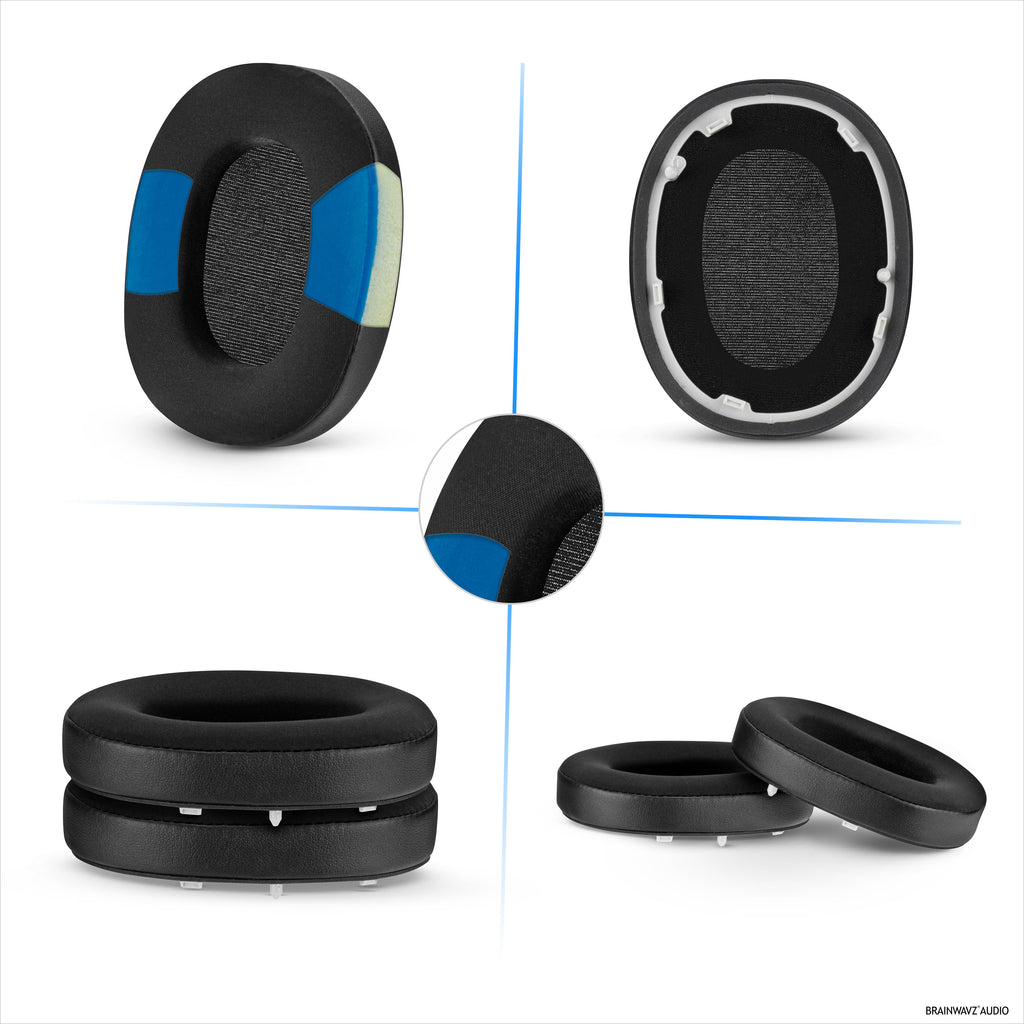 Hybrid Earpads for Sony WH-1000XM6 Headphones - Cooling Gel Gaming Cushions with Super Soft Fabric & Thick Memory Foam