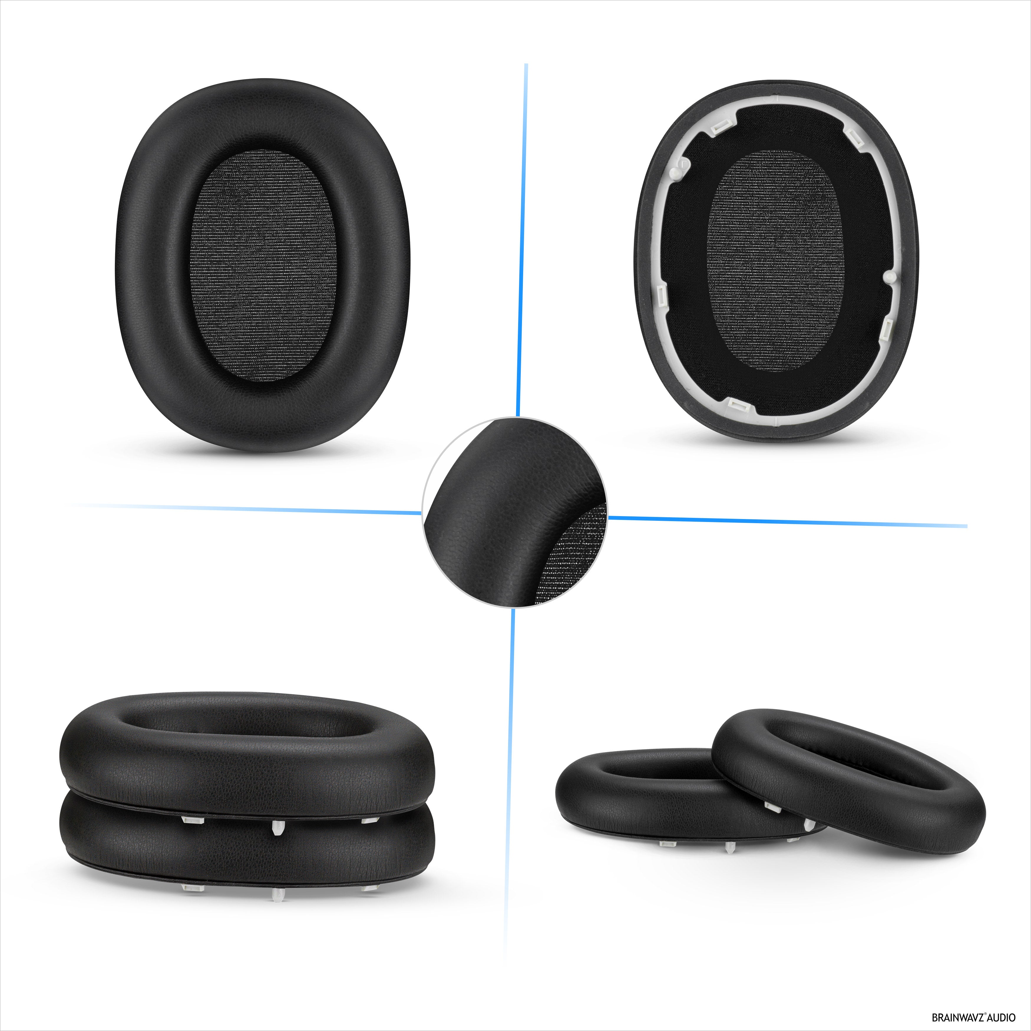 Replacement Earpads for Sony WH-1000XM6 Headphones - Soft PU Protein Leather Cushions - East Install
