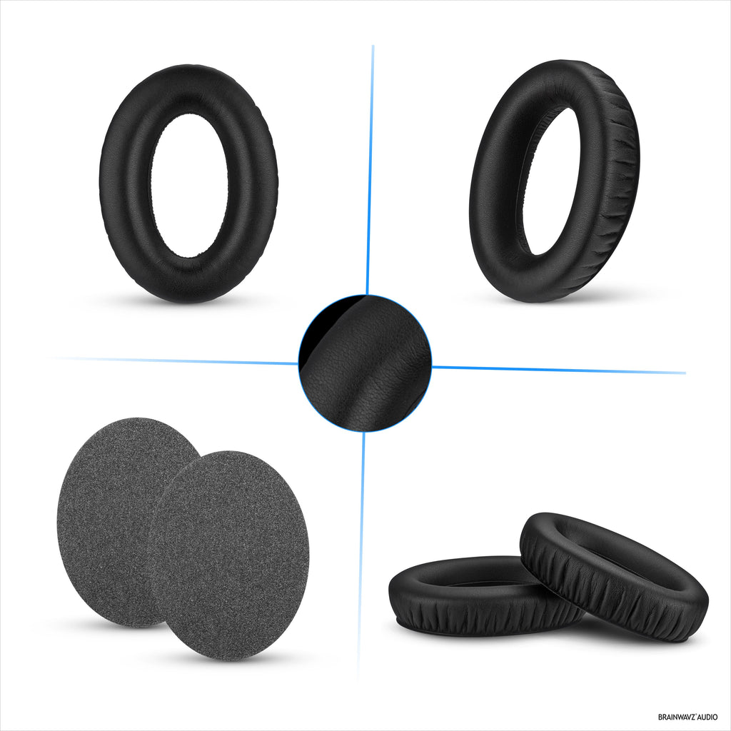 Replacement Earpads for Sennheiser HD600, HD650, HD660S, HD525, HD535, HD545, & Massdrop HD58X, HD6XX Headphones - Soft PU Protein Leather Cushions with Soft Foam