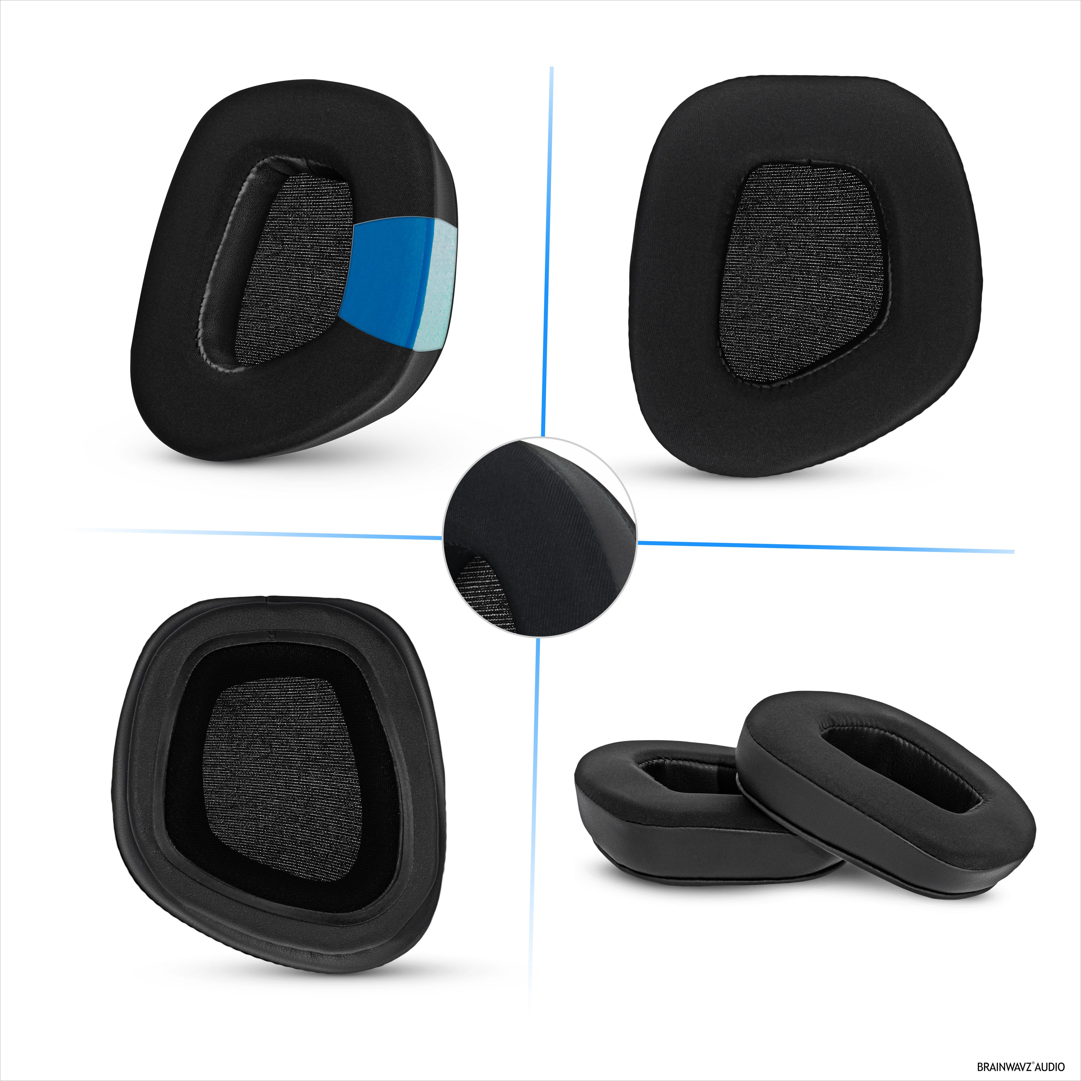 Hybrid Earpads for Corsair Void RGB Elite Wireless, RGB Elite USB, Elite Surround Headsets, Cooling Gel, Super Soft Fabric & Thicker Memory Foam