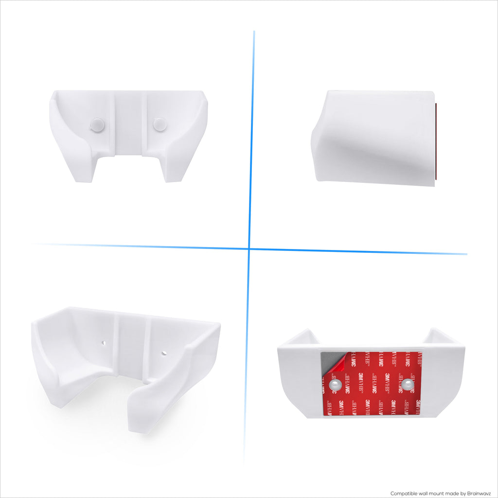 Screwless Wall Mount for EERO 7 WiFi Router, Easy To Install Holder, Adhesive & Screw In