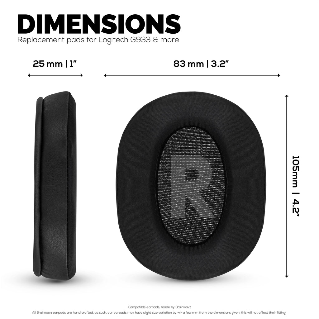 Hybrid Earpads for Logitech G Pro, G Pro X, G Pro X 2, and G Pro X SE Headsets. Cooling Gel Gaming Cushions with Super Soft Fabric & Thick Memory Foam
