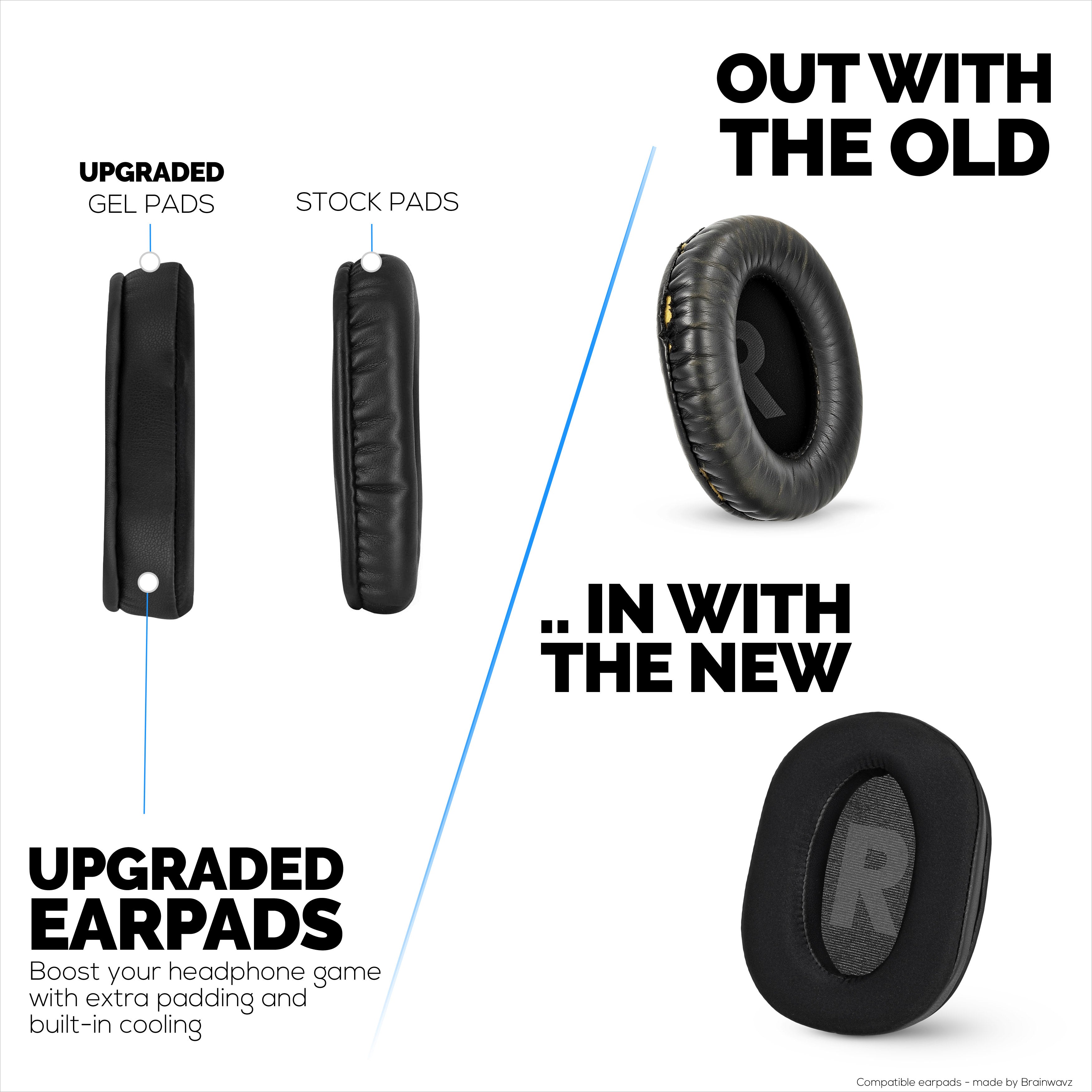 Hybrid Earpads for Logitech G Pro, G Pro X, G Pro X 2, and G Pro X SE Headsets. Cooling Gel Gaming Cushions with Super Soft Fabric & Thick Memory Foam