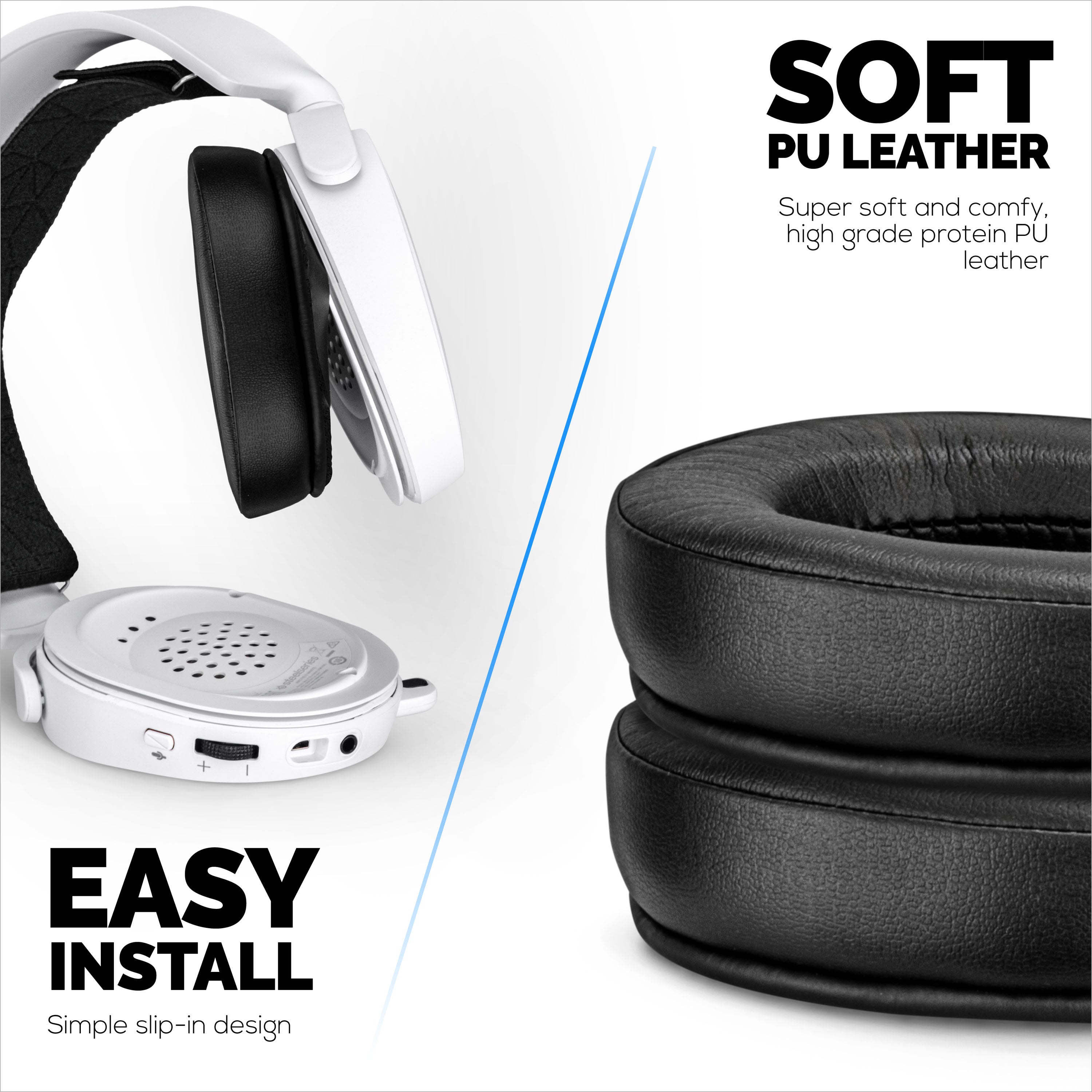 Steelseries Arctis Enhanced Gaming Earpads with Cooling Gel & Memory Foam - Designed for Most Arctis Headsets