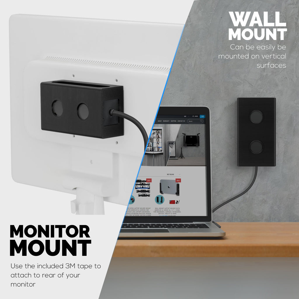 Under Desk Mount for Surface Dock 2, Easy To Install Holder, VHB Adhesive & Screw In