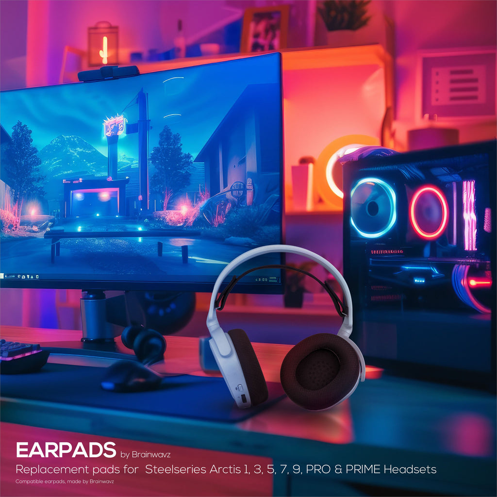 Replacement Earpads for Steelseries Arctis 1, 3, 5, 7, 9, PRO & PRIME Headsets, Soft Breathable fabric, Extra Comfort