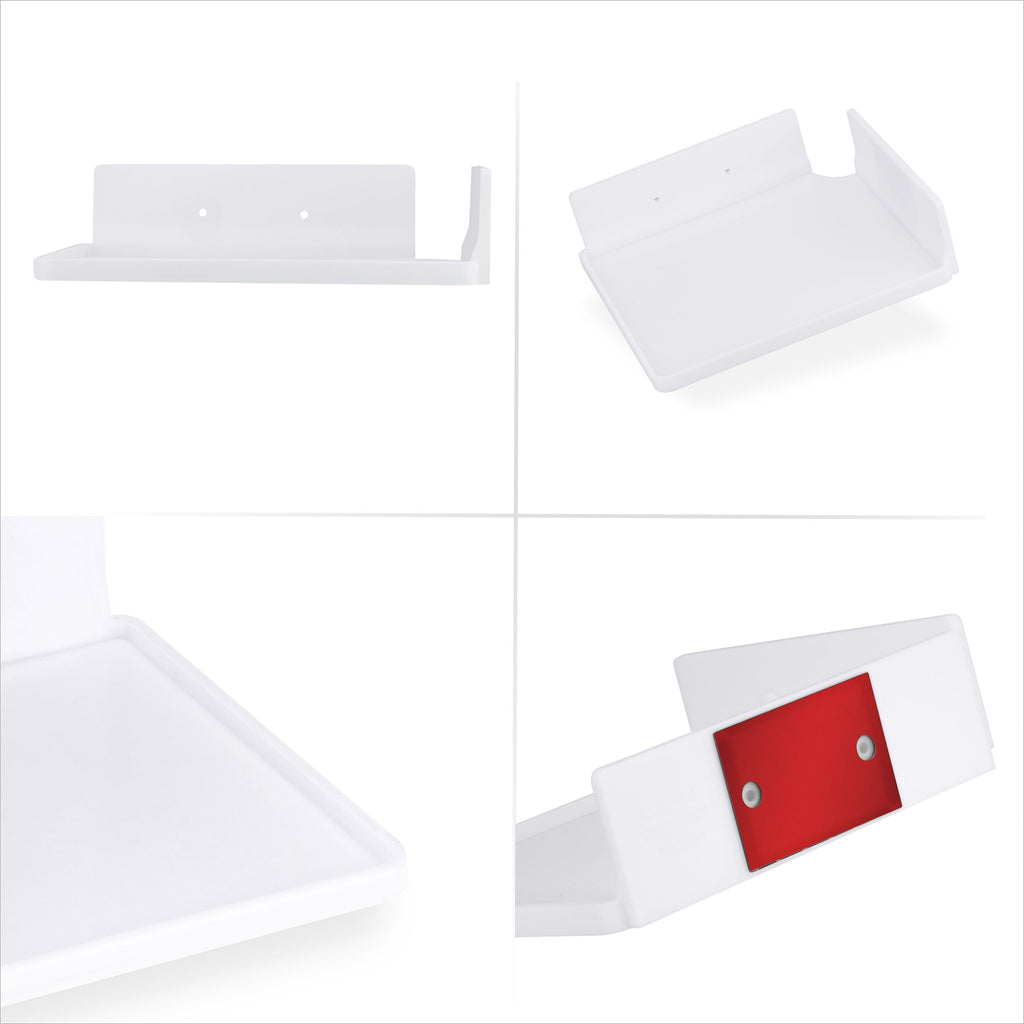 9" Small Corner Shelf Mount,  Adhesive & Screw In, for Speakers, Cameras, Baby Monitors, Plants, Books Electronics, Collectibles & More, Floating Shelves