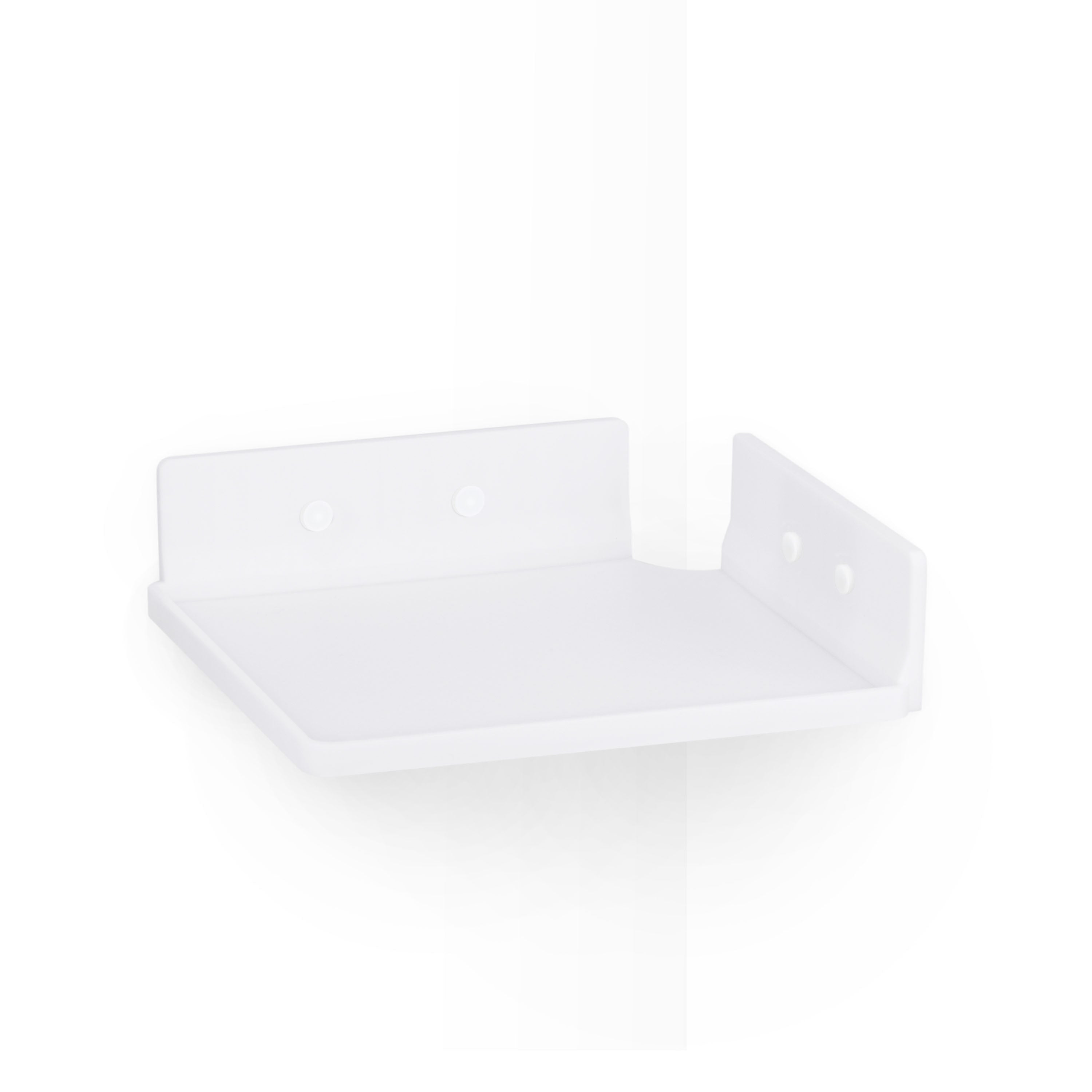 9" Small Corner Shelf Mount,  Adhesive & Screw In, for Speakers, Cameras, Baby Monitors, Plants, Books Electronics, Collectibles & More, Floating Shelves