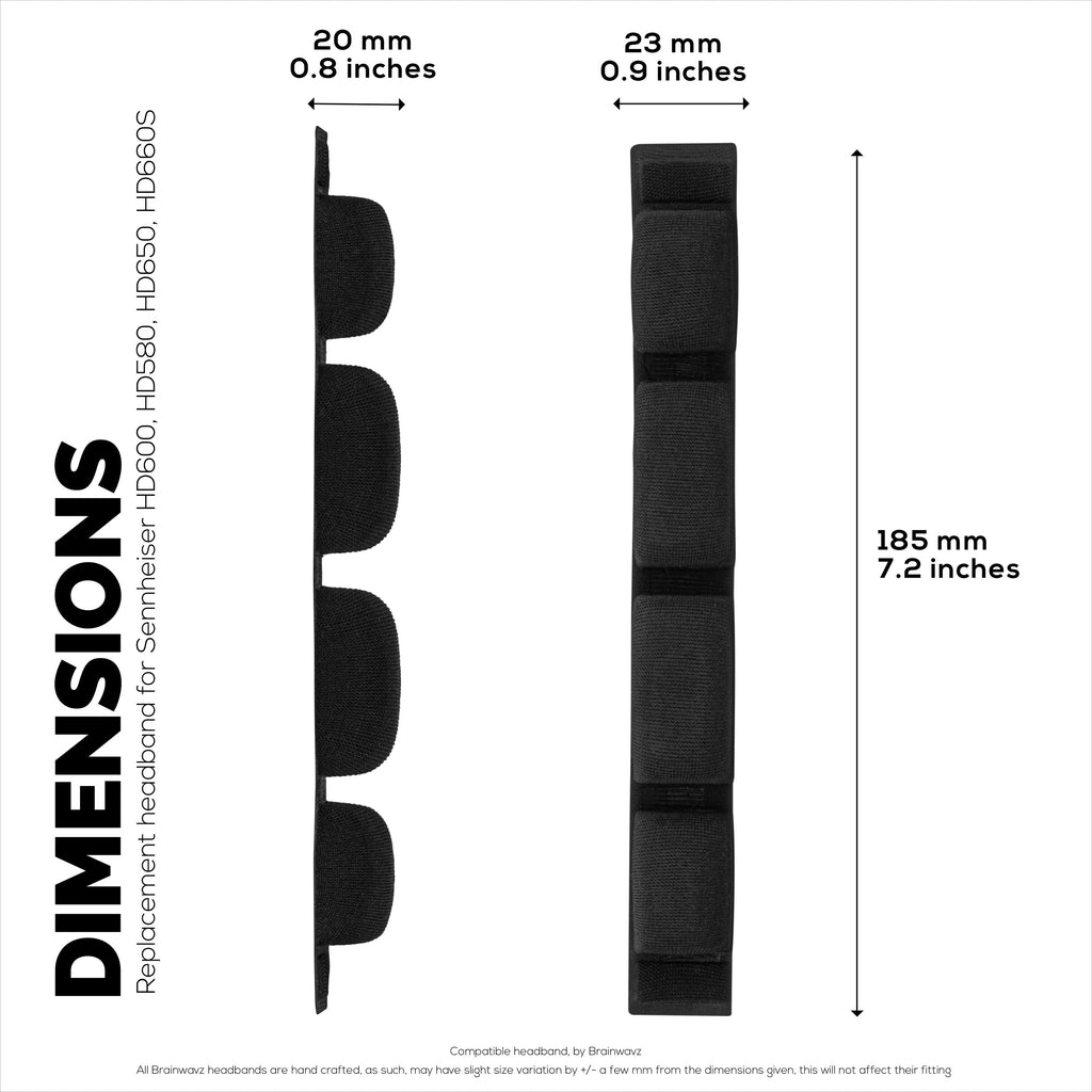 Replacement Headband for SENNHEISER HD580, HD600, HD650 & HD660S Headphones - Soft Woven Fabric & Foam Cushion Pad