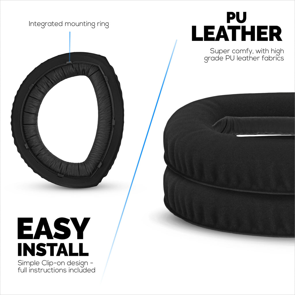 Replacement Earpads for Sennheiser HD700 Headphones - PU Leather & Foam