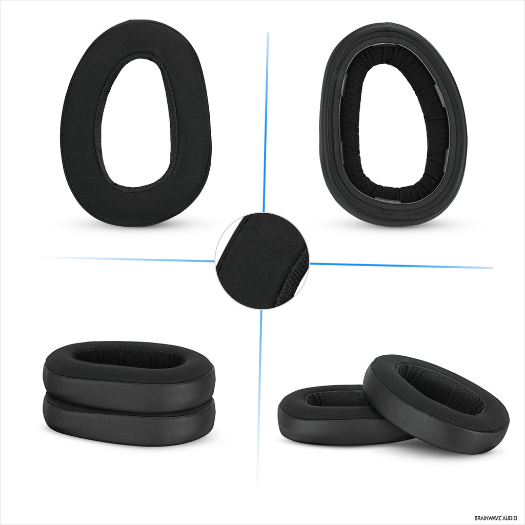 Replacement Earpads for for Sennheiser GSP500, GSP550, GSP600 & GSP670 Headphones - PU Leather & Memory Foam