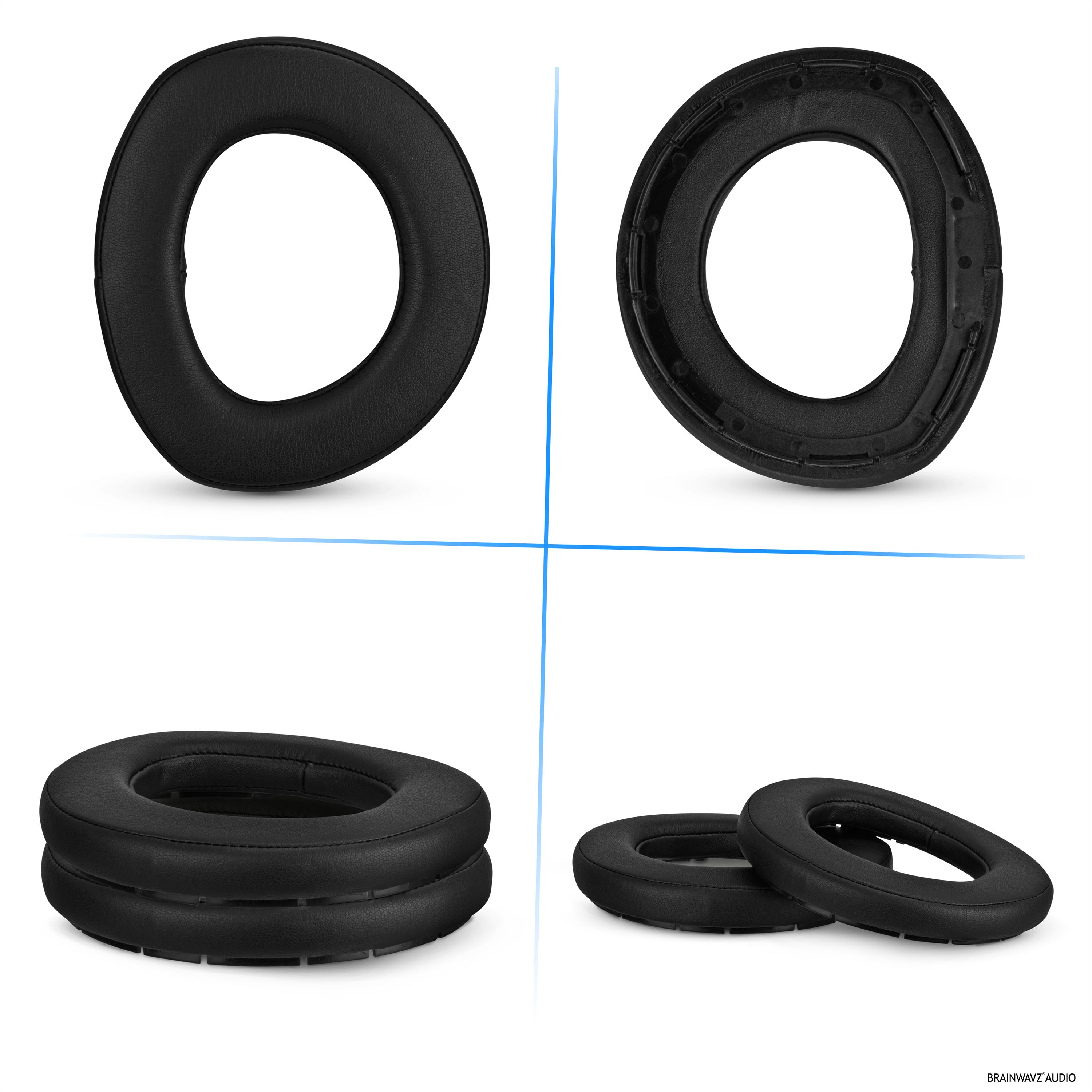 Replacement Earpads for Sennheiser HD800 & H800S Gaming Headphones, PU Leather, Memory Foam Extra Comfort, Upgraded, Durable & Long Lasting